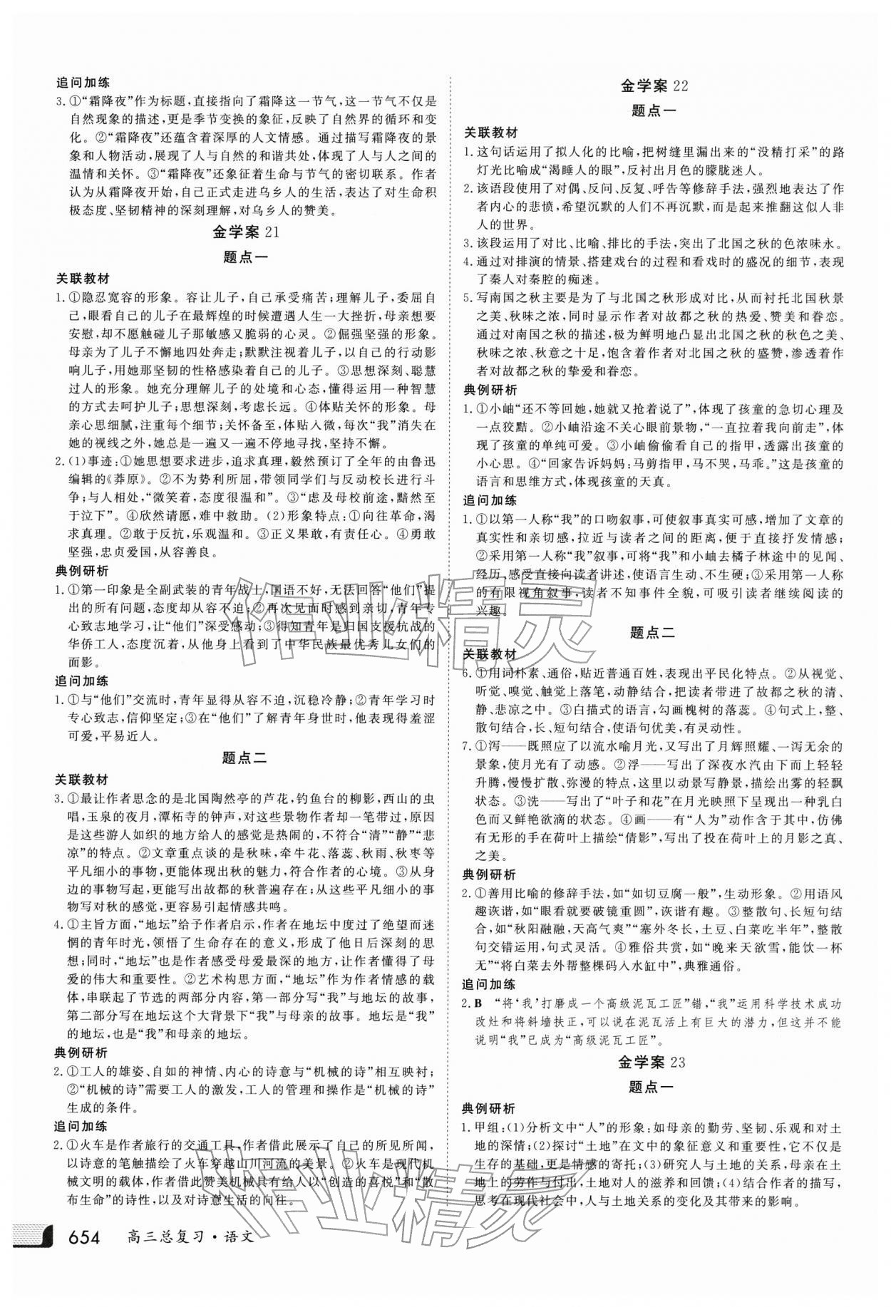 2025年金版新学案高三总复习语文 第10页