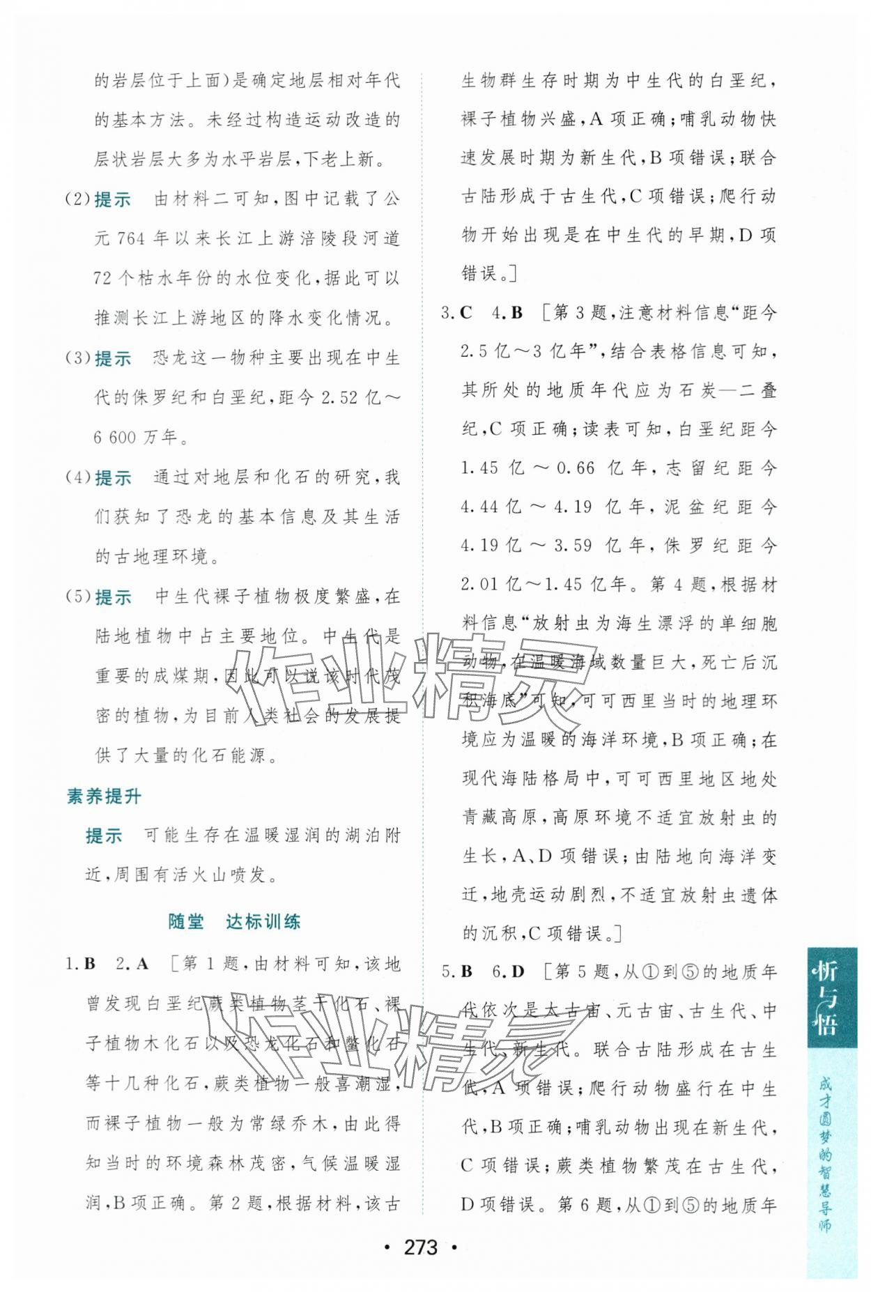 2023年新課程學(xué)習(xí)與測評地理必修第一冊人教版 第7頁