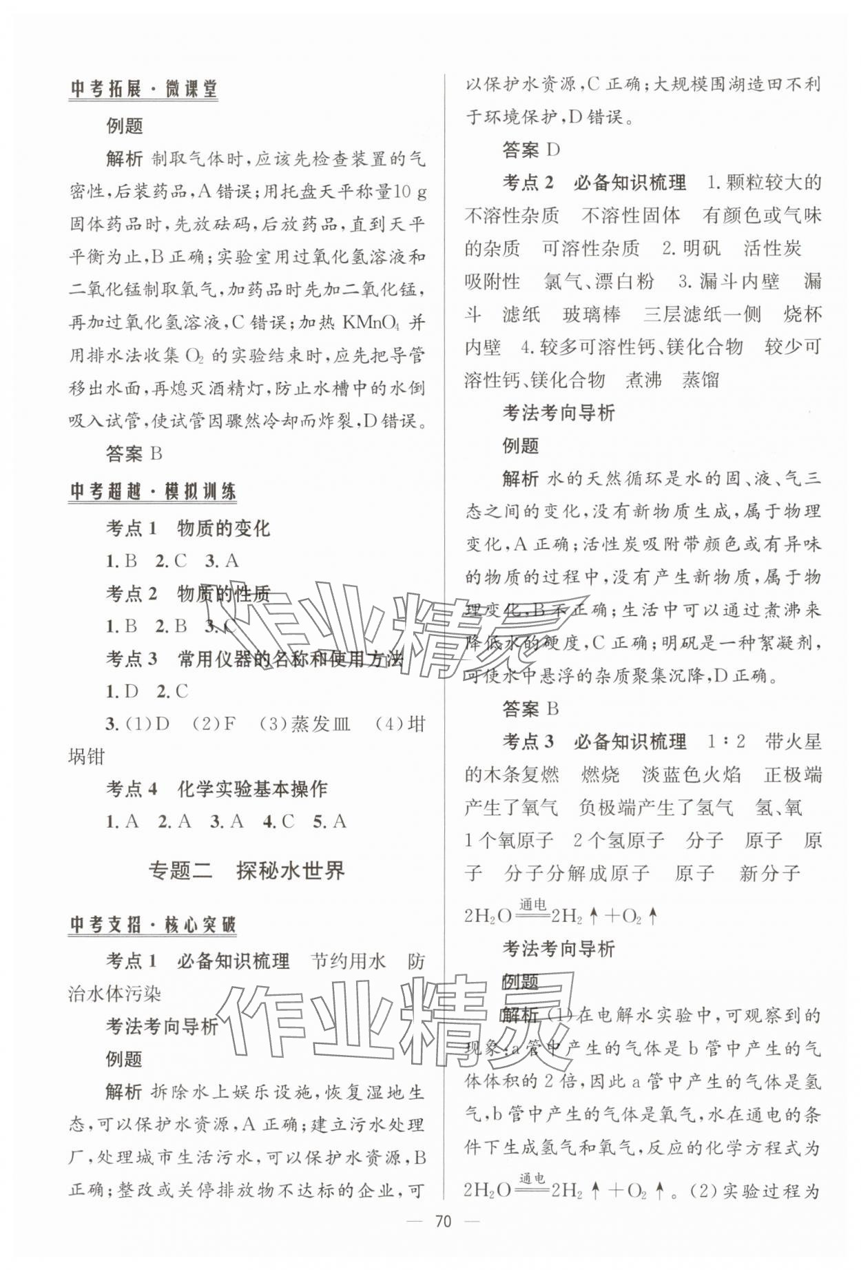 2025年初中總復(fù)習(xí)手冊北京師范大學(xué)出版社化學(xué) 第2頁