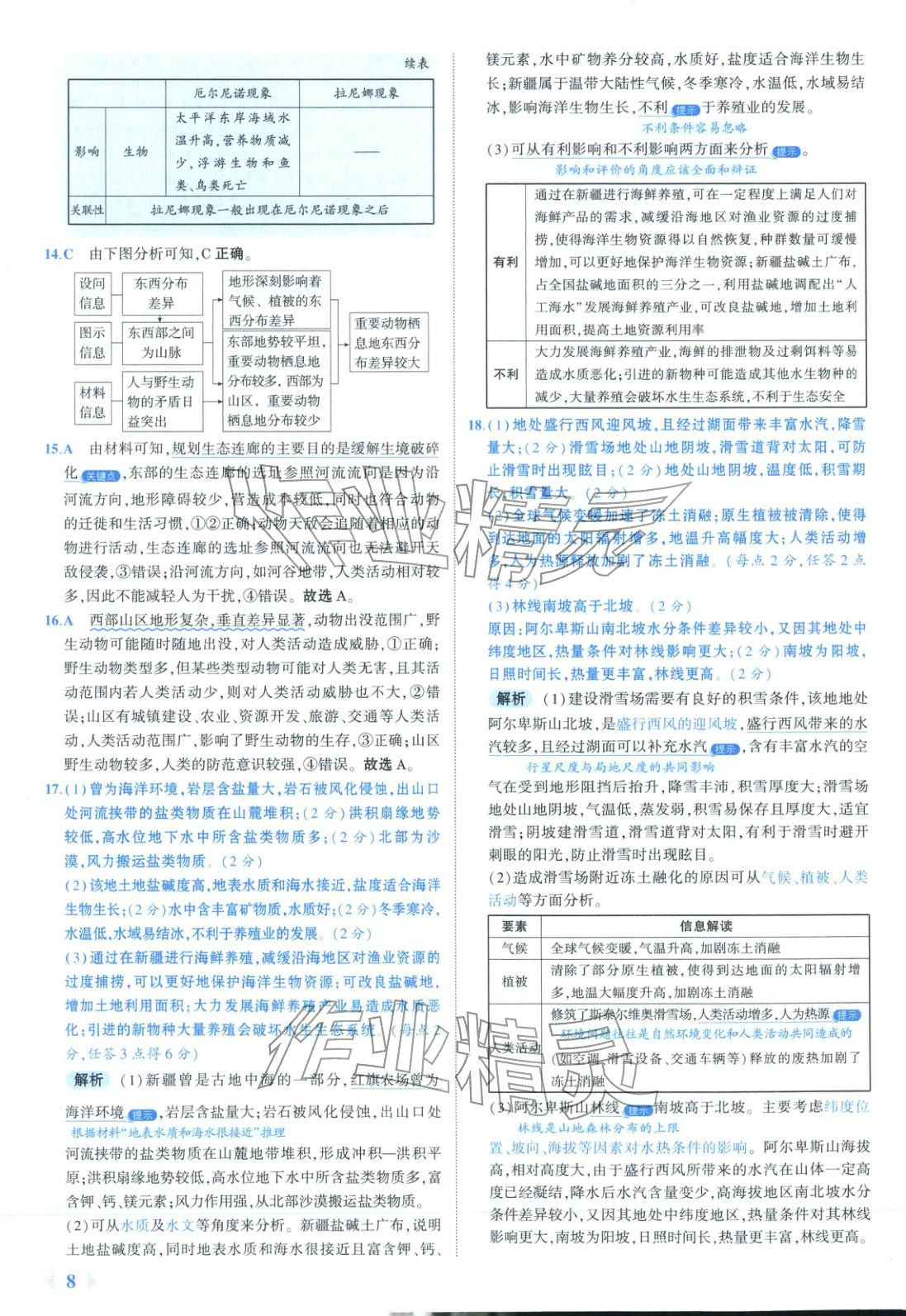 2026年53金卷优选卷汇编高中地理陕晋青宁专版&nbsp;第8页