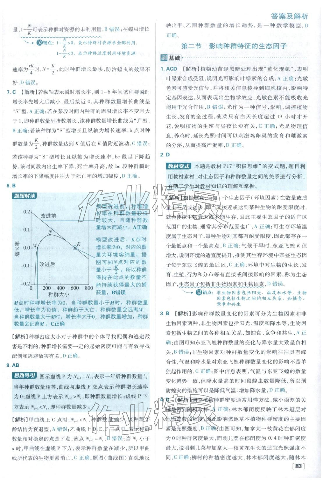 2025年高中必刷题高中生物选择性必修第二册苏教版&nbsp;第7页