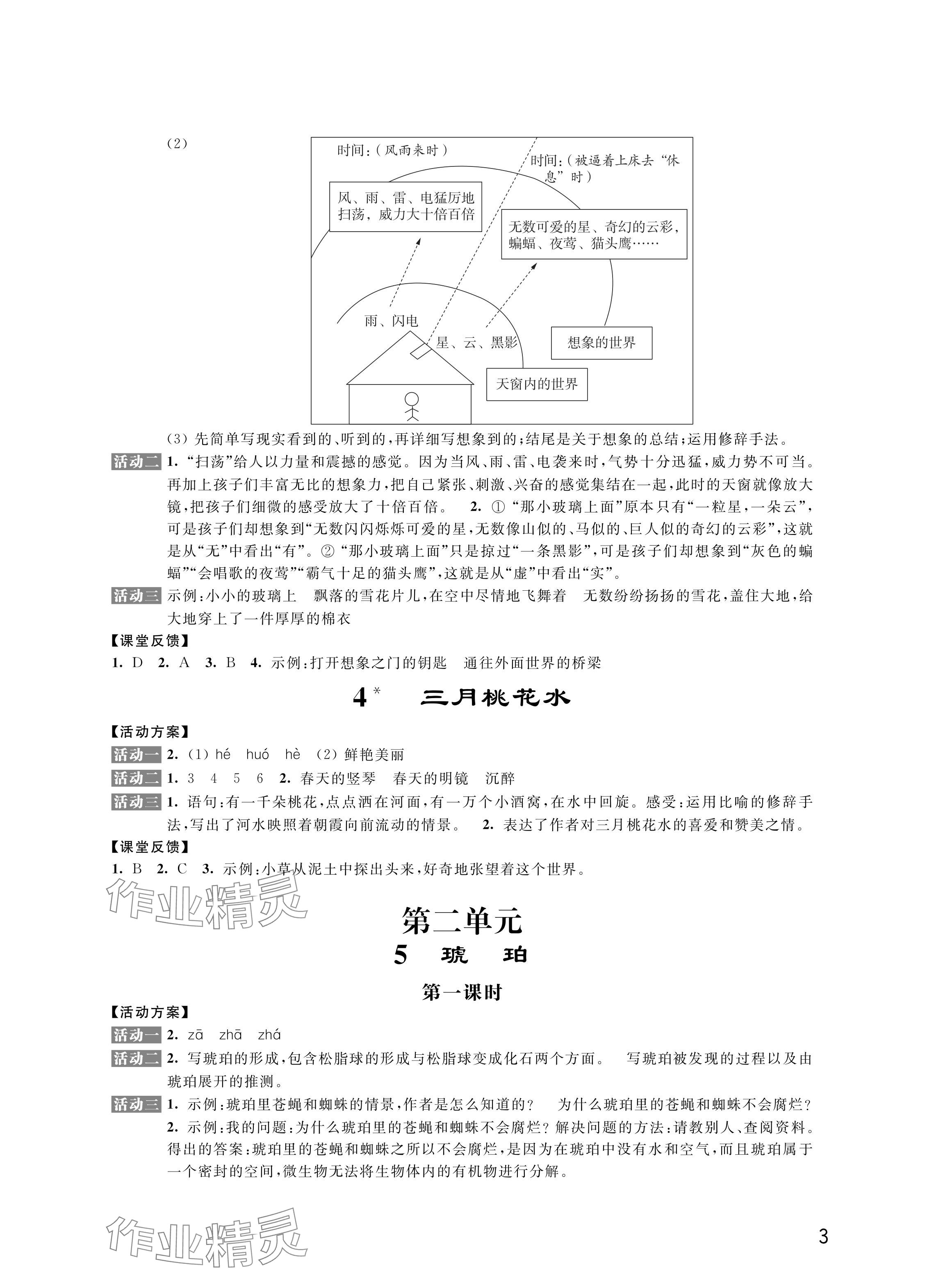 2024年優(yōu)思優(yōu)評(píng)四年級(jí)語(yǔ)文下冊(cè)人教版 參考答案第3頁(yè)