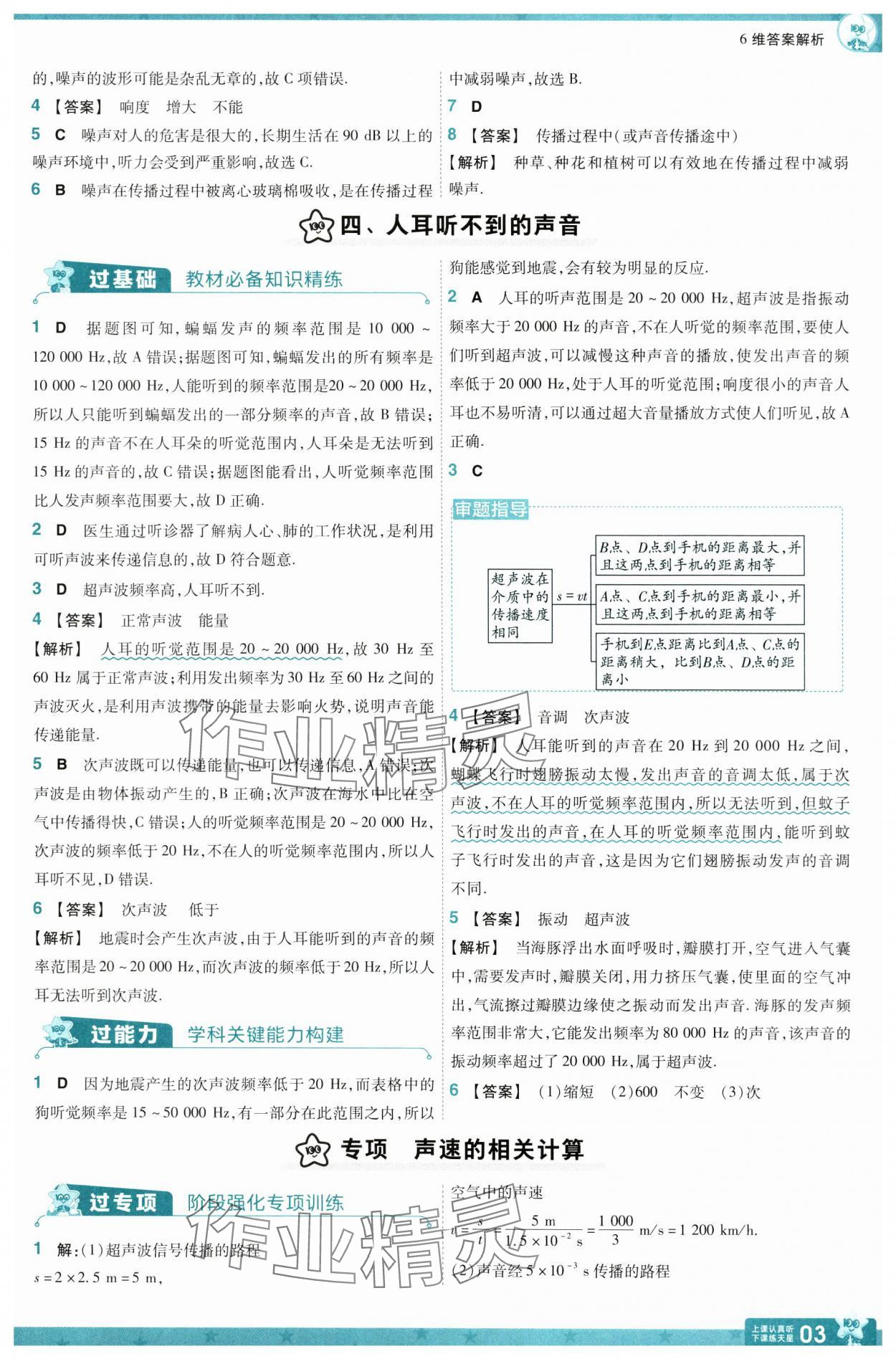 2024年一遍過八年級物理上冊蘇科版 第3頁