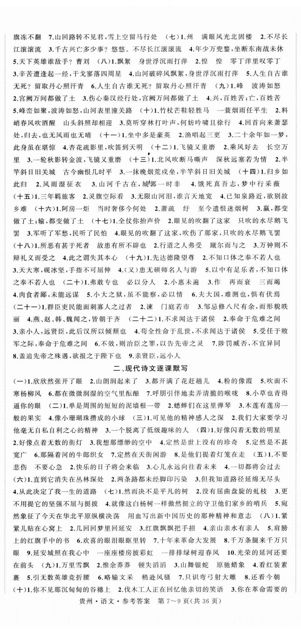 2025年國華圖書架構(gòu)中考語文貴州專版 第8頁