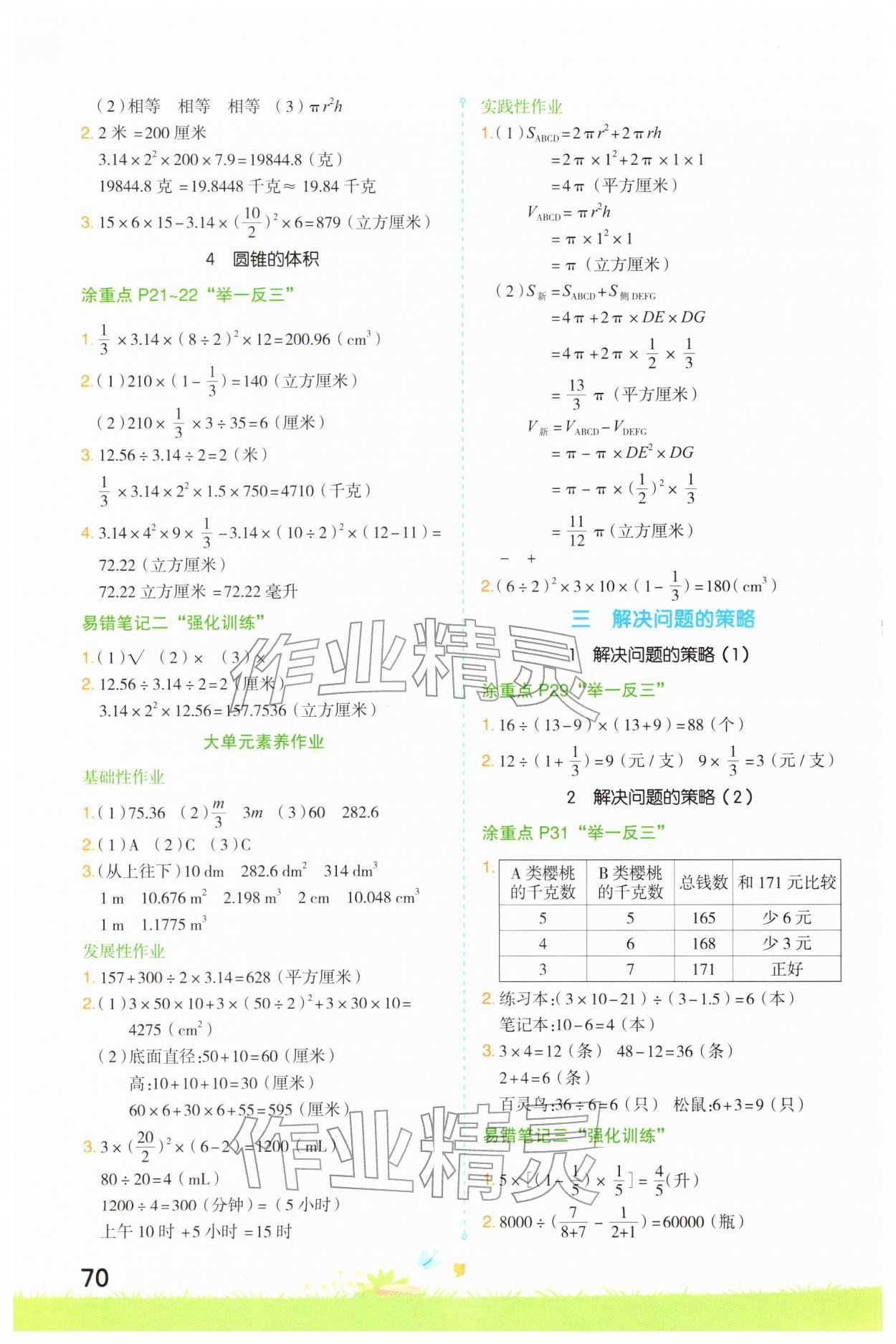 2026年涂重点六年级数学下册苏教版&nbsp;第2页