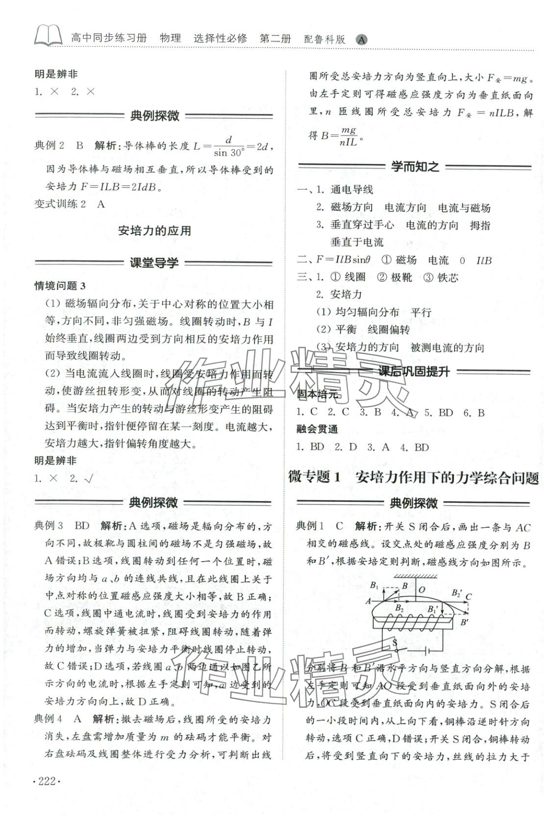 2025年同步练习册山东科学技术出版社高中物理选择性必修第二册鲁科版 第2页