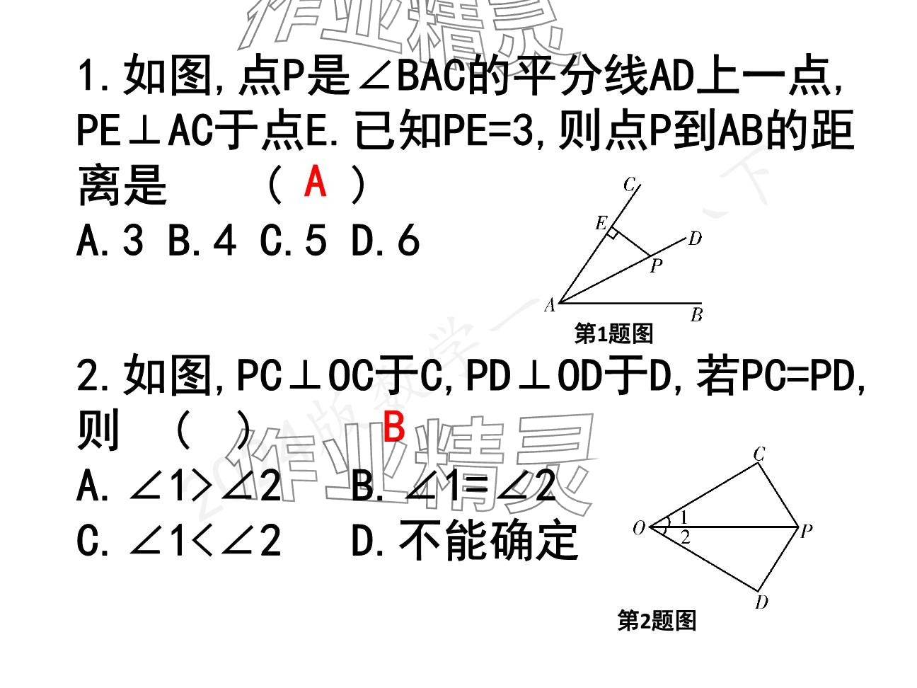 2025年一本通武漢出版社八年級(jí)數(shù)學(xué)下冊北師大版精簡版 參考答案第46頁