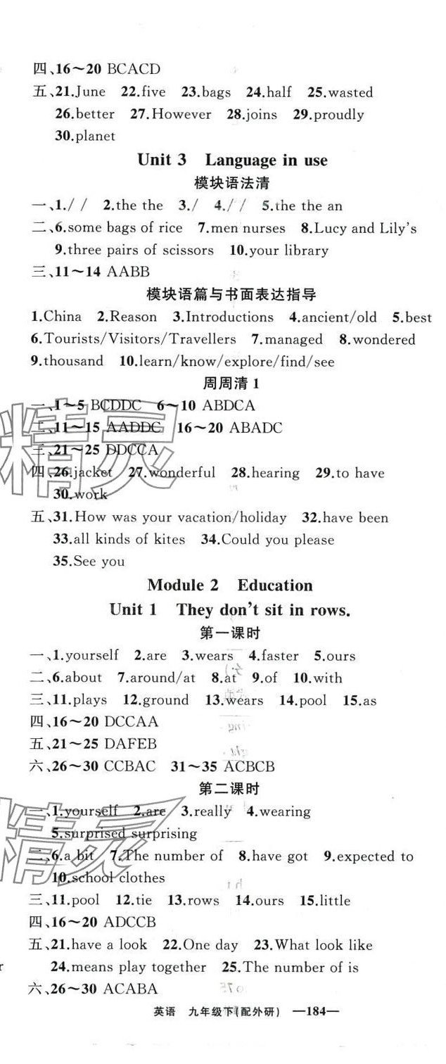 2024年四清導(dǎo)航九年級英語下冊外研版 第2頁