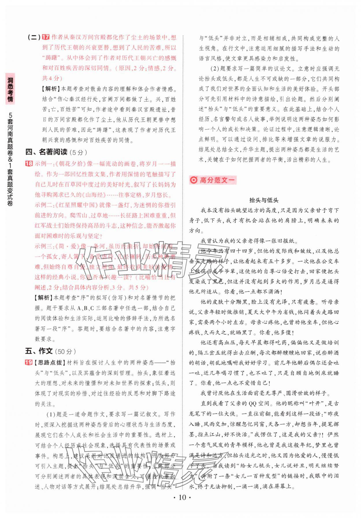 2025年鼎成中考河南中考真题汇编语文中考&nbsp;第10页