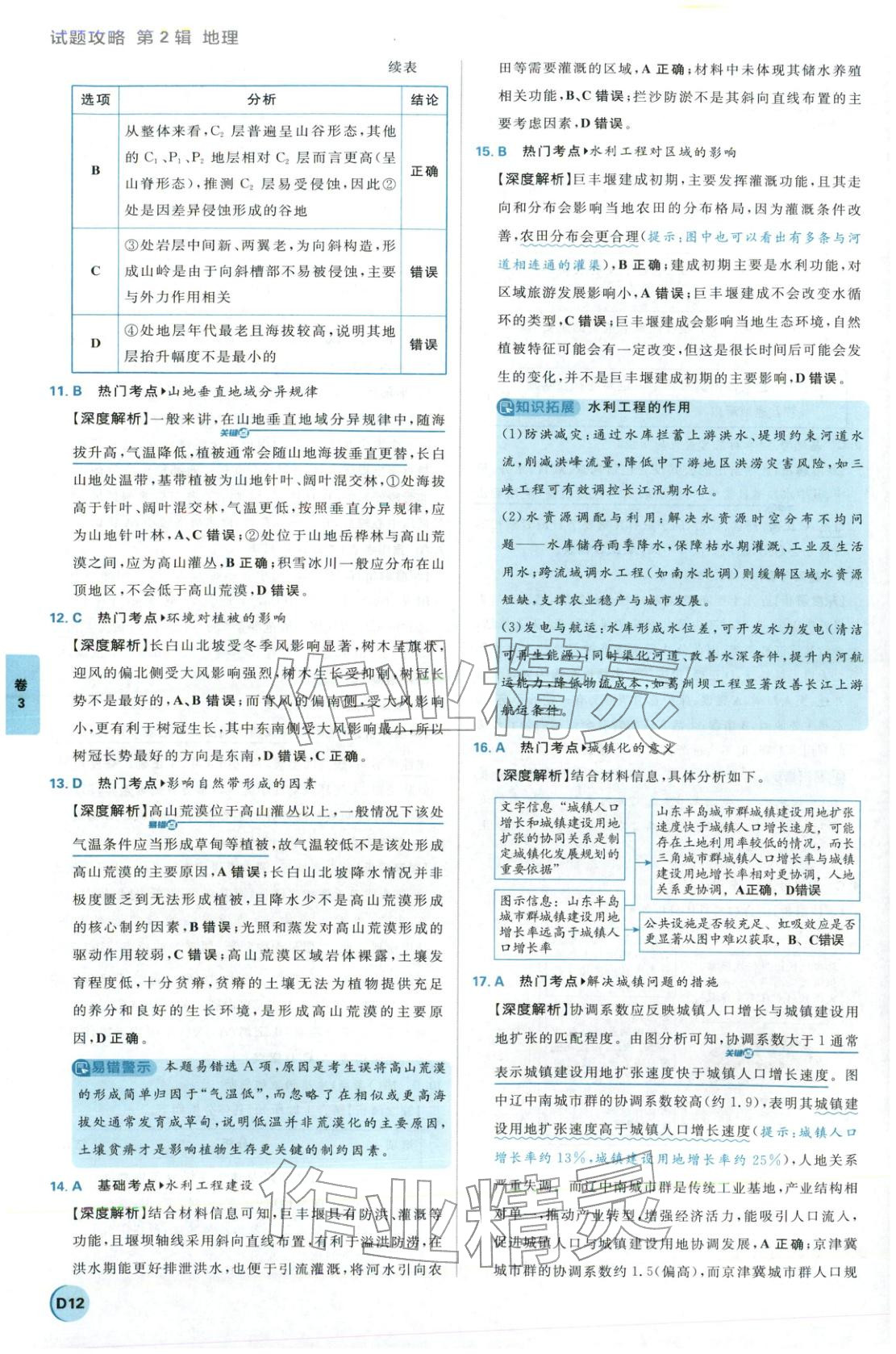 2026年理想树试题攻略高中地理 第11页