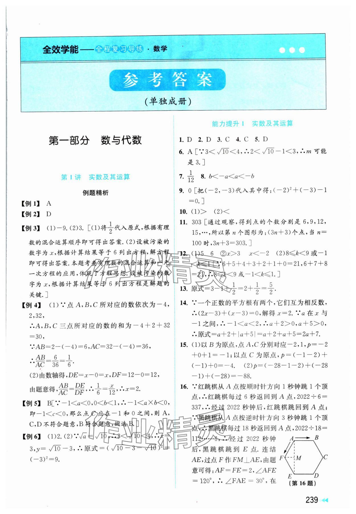 2025年全效學(xué)能全程復(fù)習(xí)導(dǎo)練中考數(shù)學(xué) 第1頁