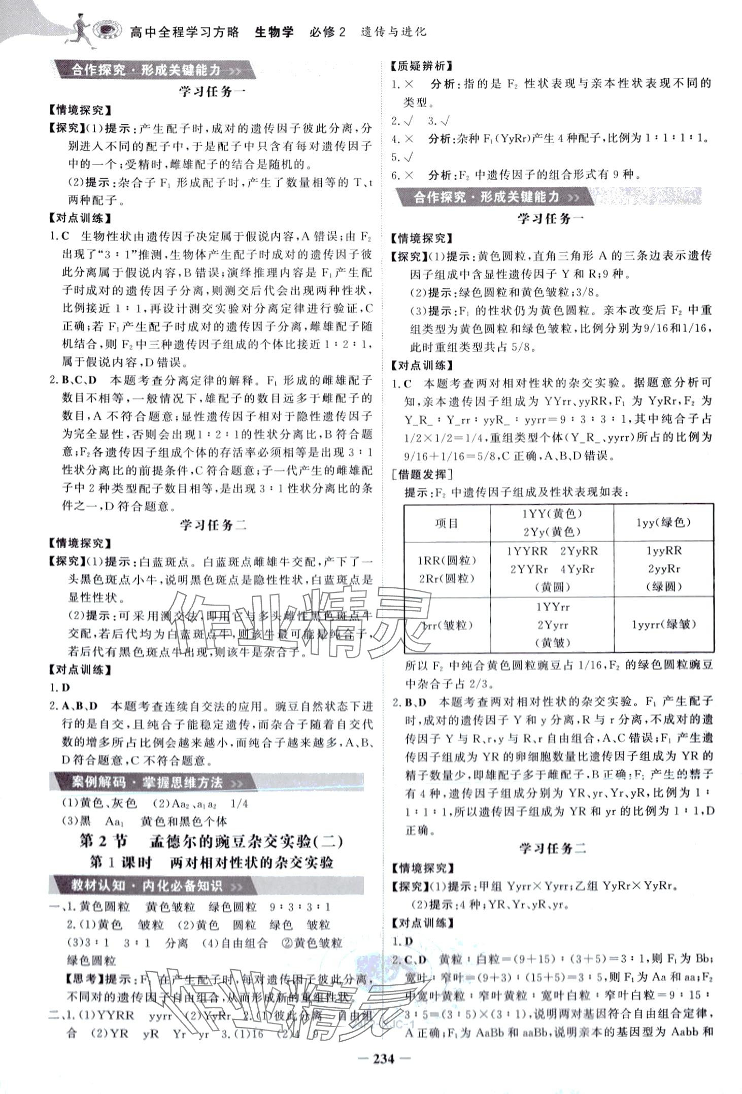 2024年世紀(jì)金榜高中全程學(xué)習(xí)方略高中生物必修2 第2頁