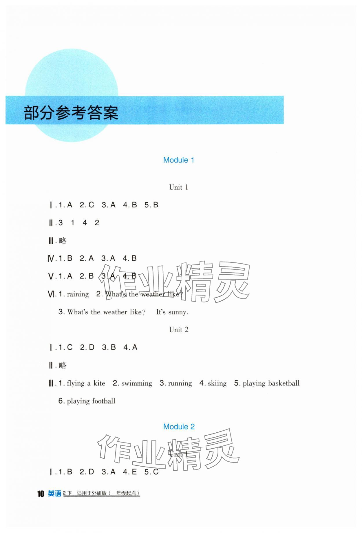 2024年小学生学习实践园地二年级英语下册外研版一起 第1页