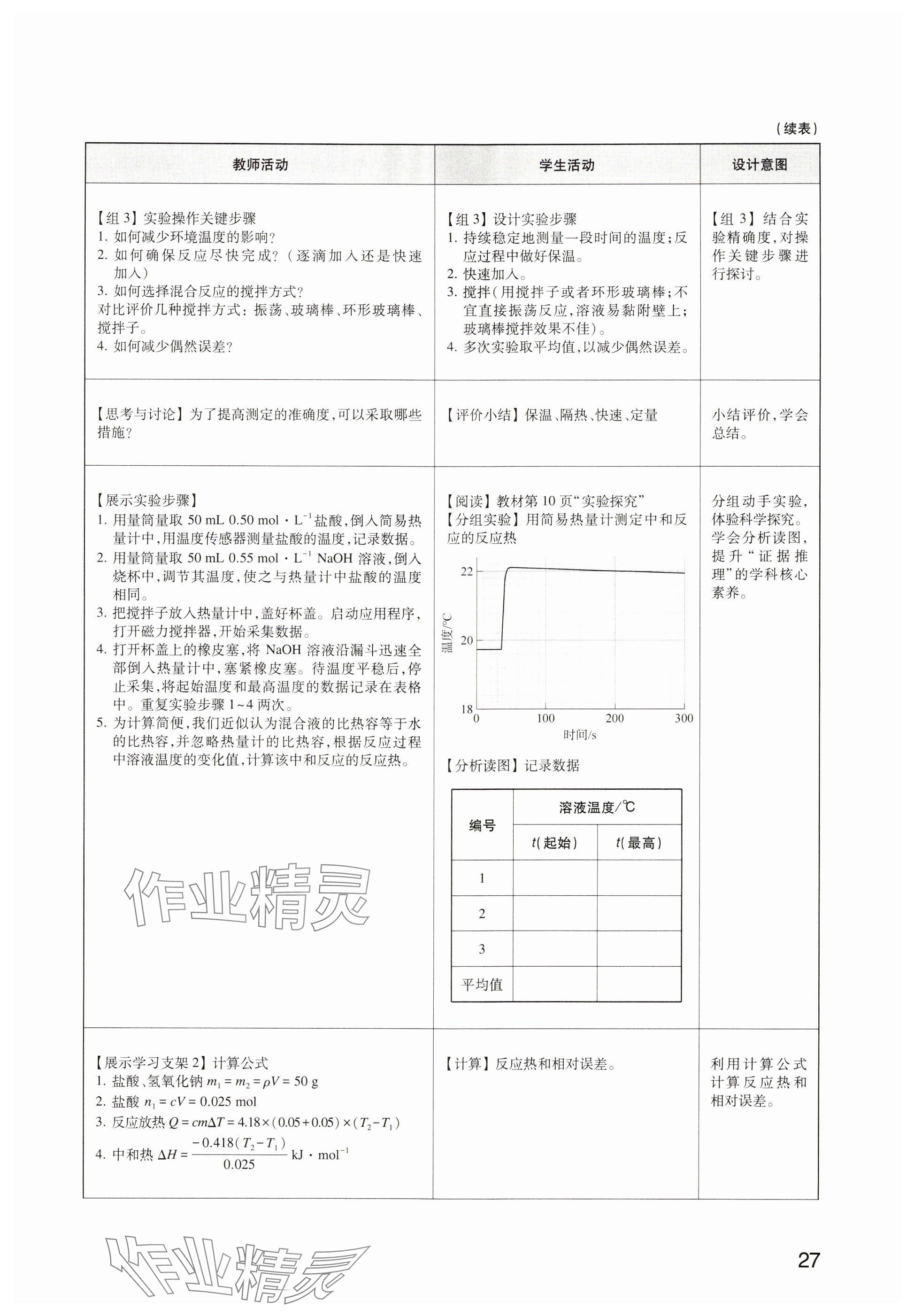 2024年教材課本高中化學(xué)選擇性必修1滬教版 參考答案第24頁(yè)