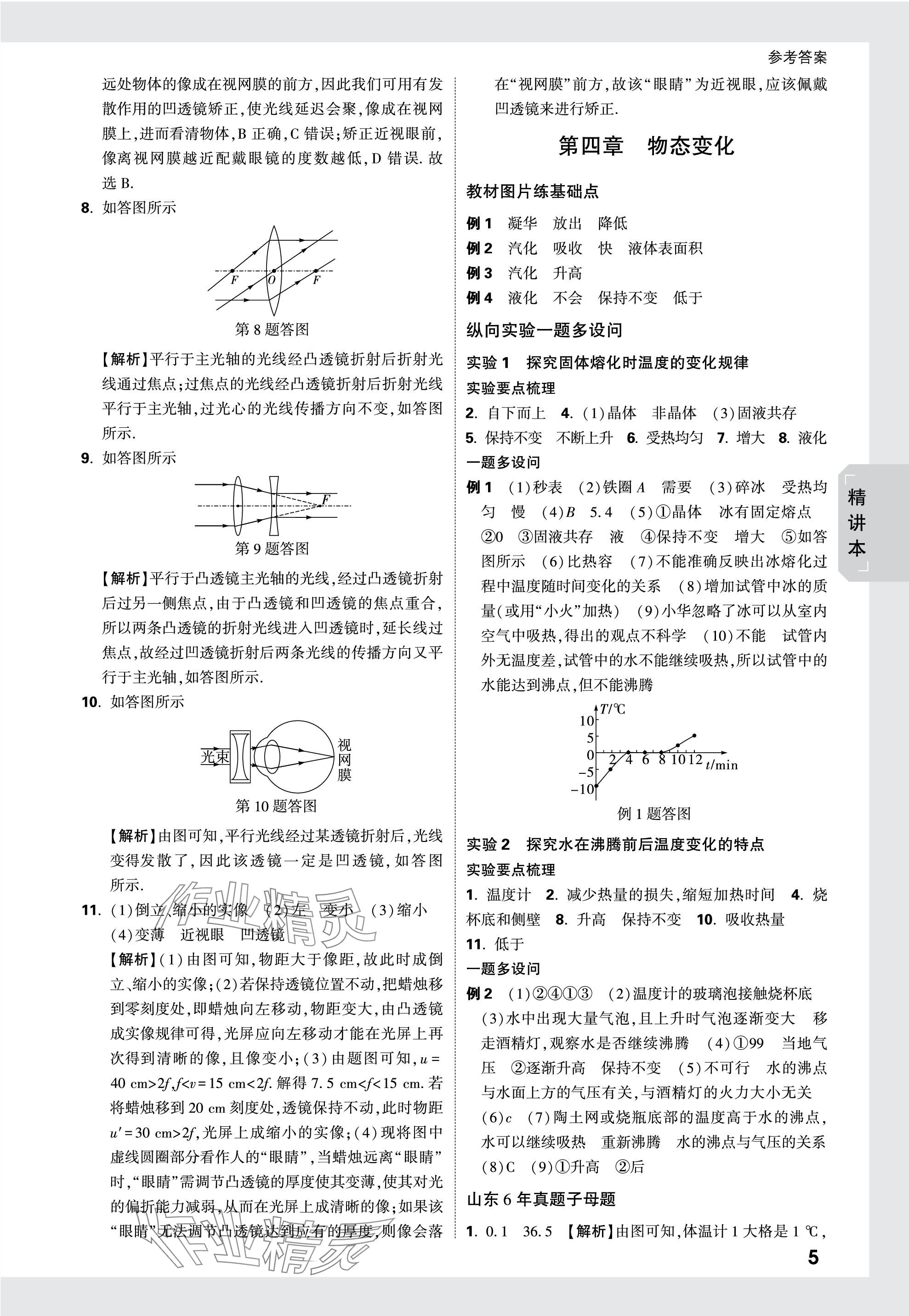 2024年萬唯中考試題研究物理山東專版 參考答案第5頁