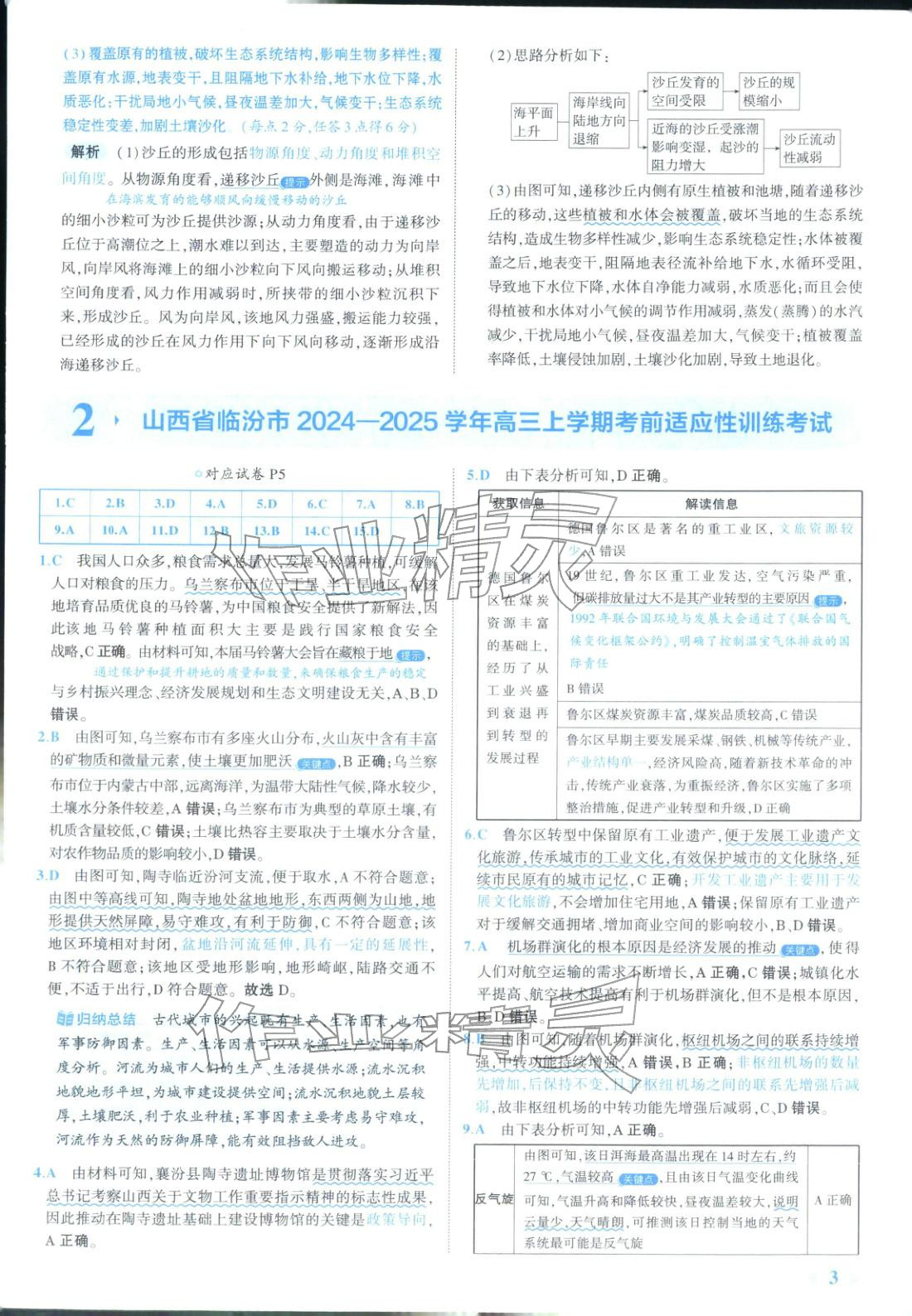 2026年53金卷优选卷汇编高中地理陕晋青宁专版&nbsp;第3页