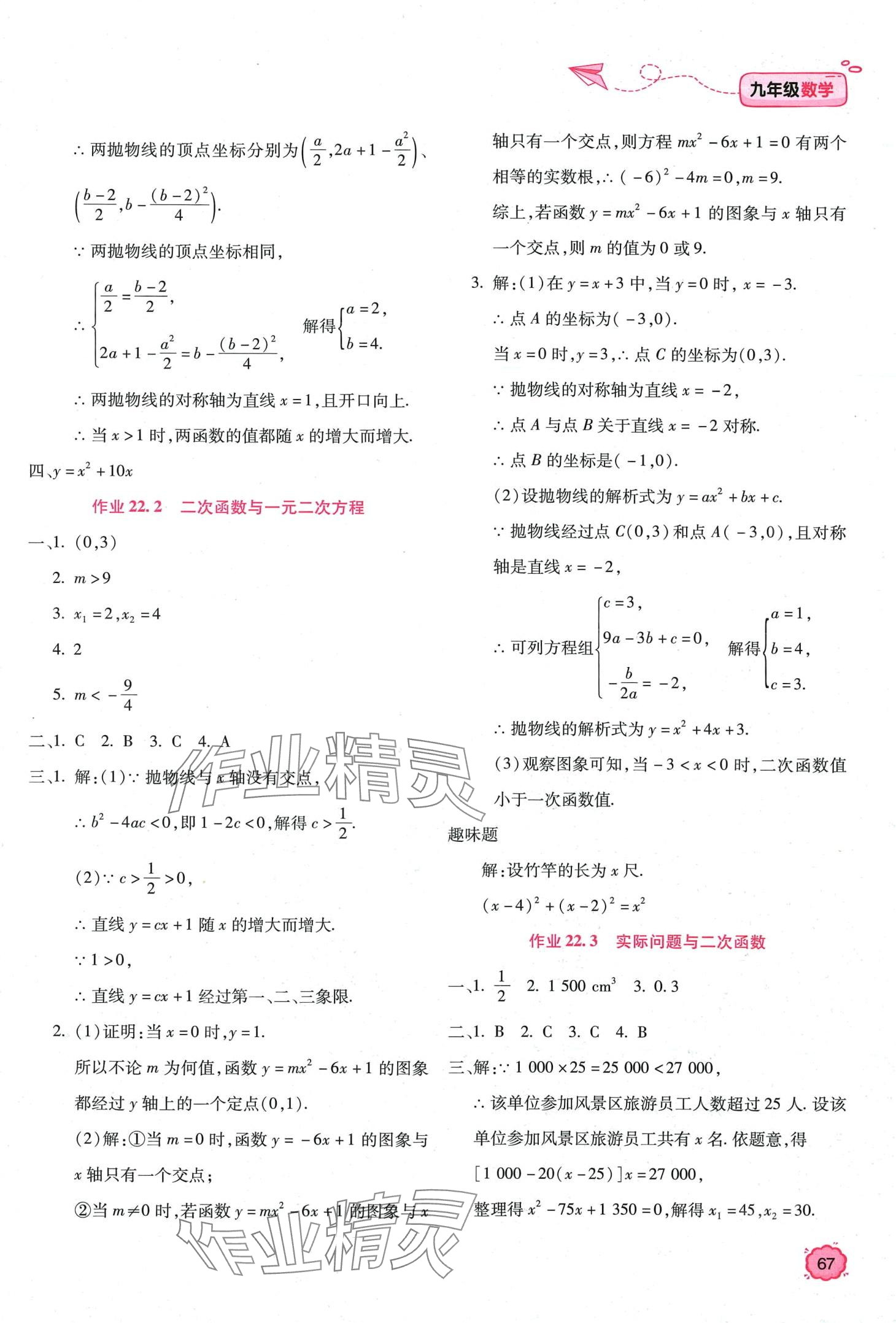 2024年新課標(biāo)寒假樂園九年級數(shù)學(xué) 第3頁