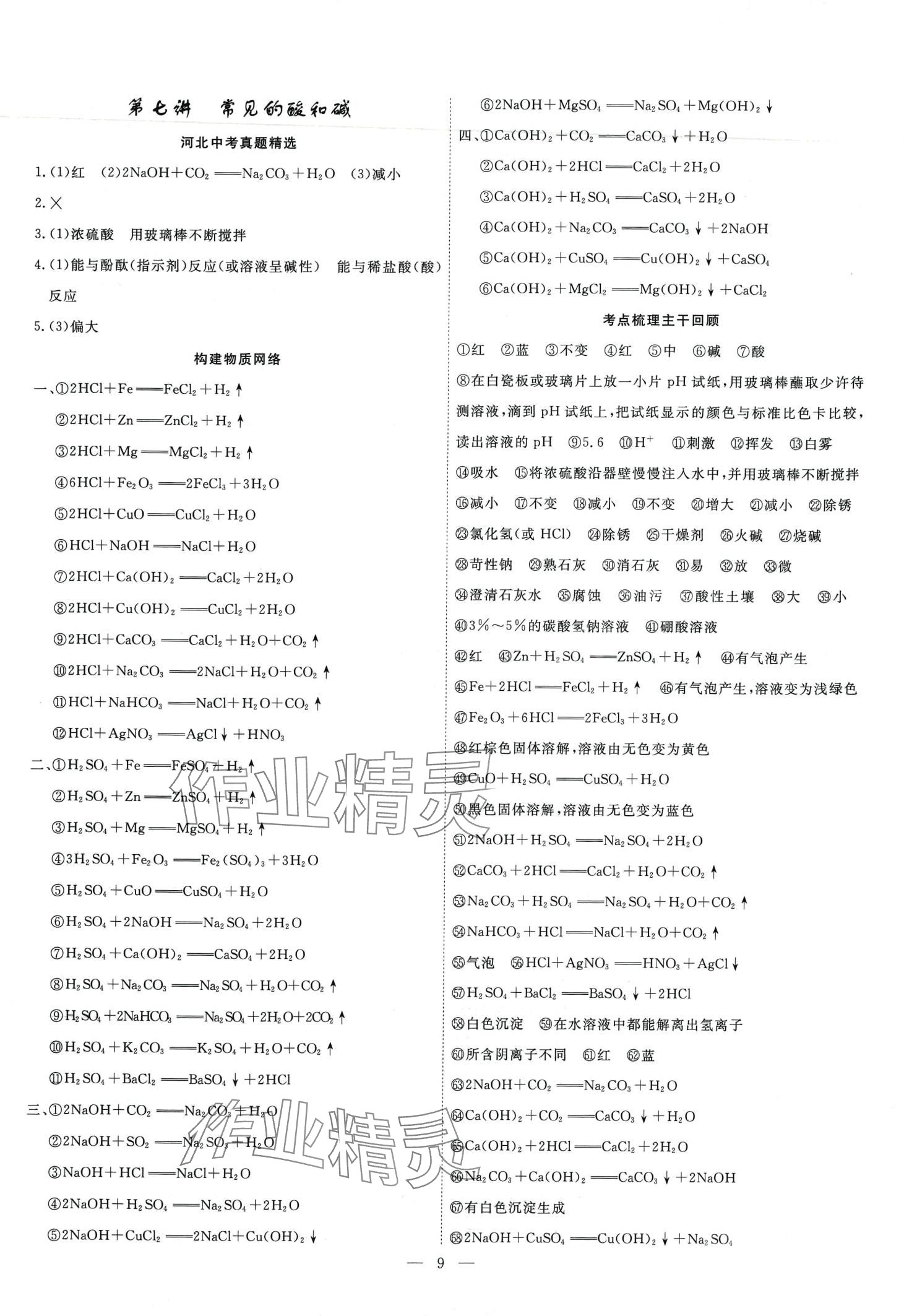 2024年中考新航标化学河北专版&nbsp;第8页