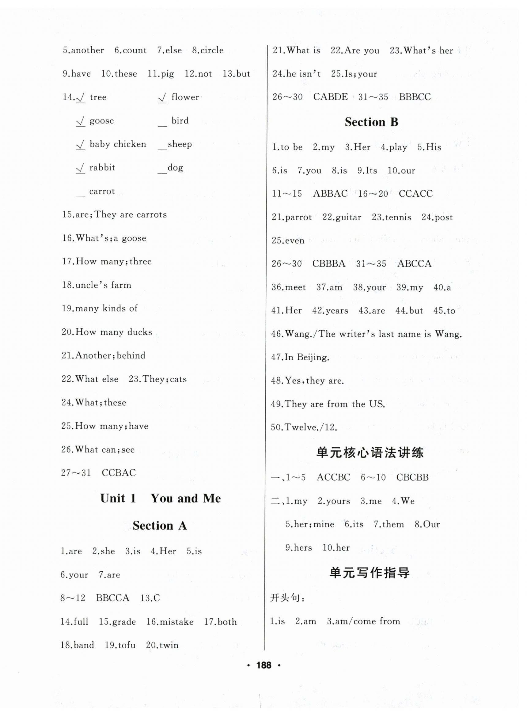 2025年试题优化课堂同步七年级英语上册人教版 第2页