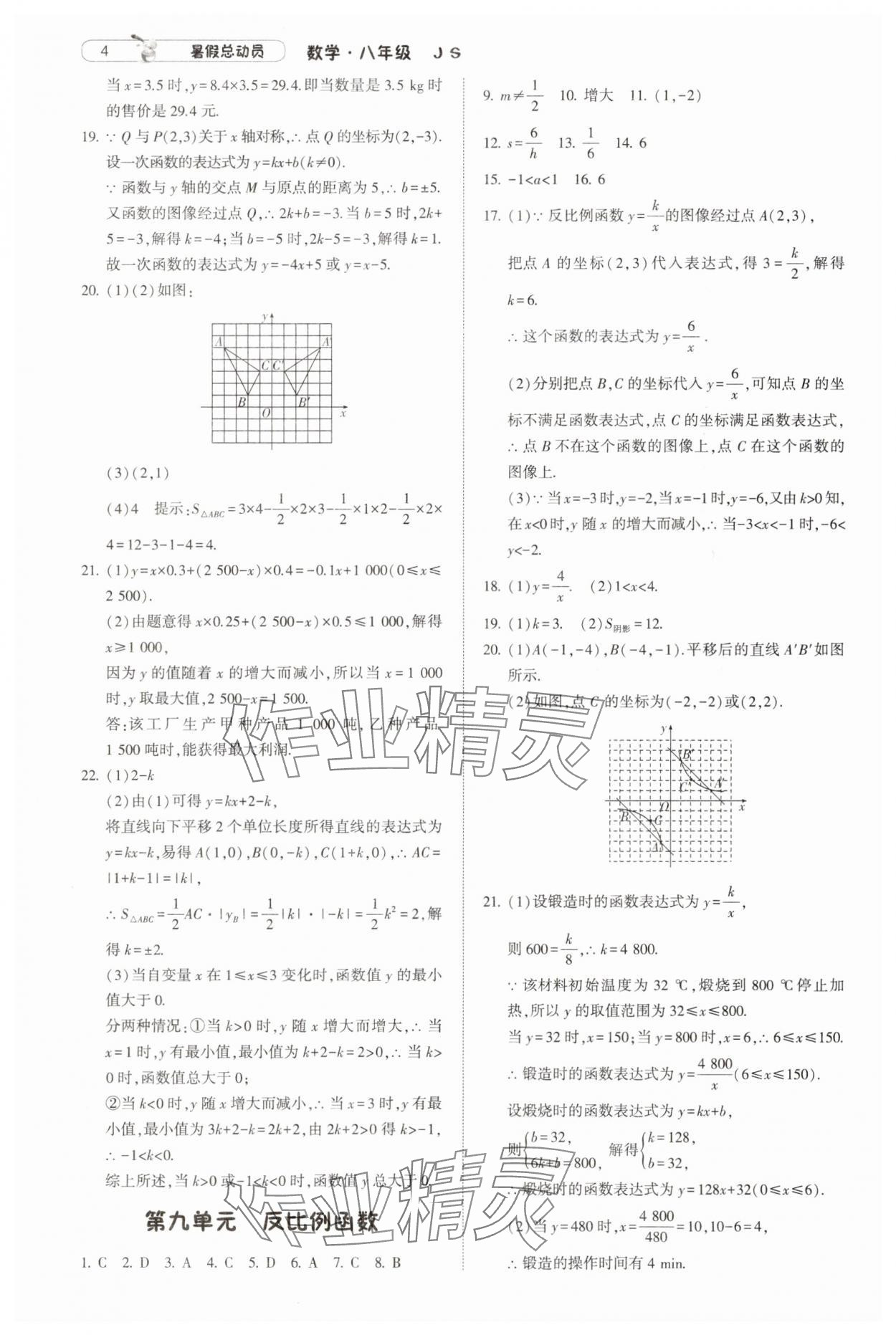 2025年暑假總動員寧夏人民教育出版社八升九數(shù)學蘇科版 第4頁