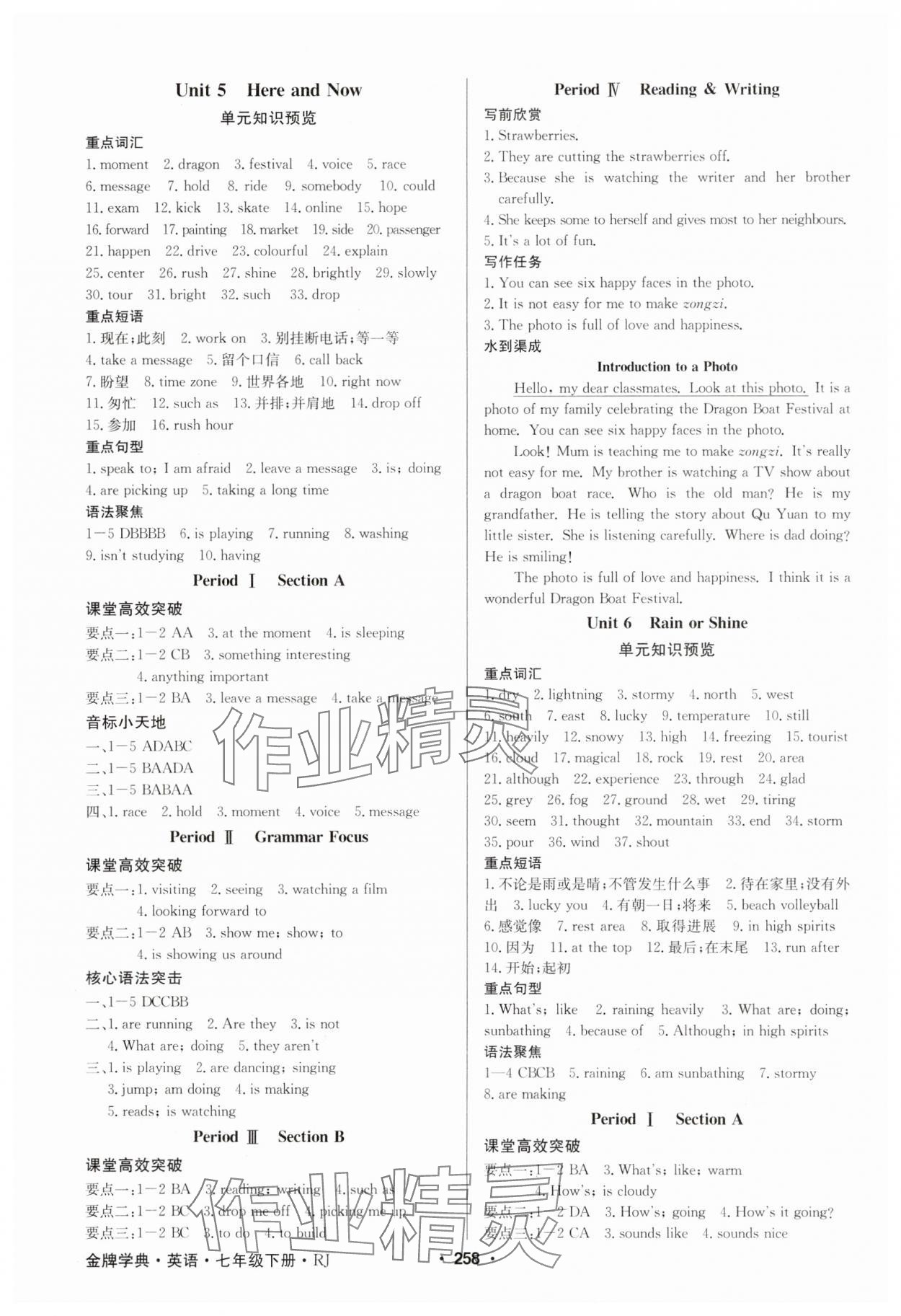 2025年金牌學(xué)典七年級英語下冊人教版 第4頁