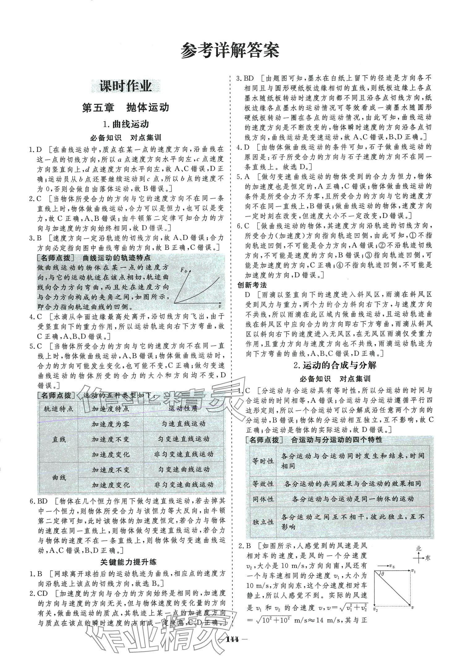 2024年金版教程作业与测评高中新课程学习高中物理必修第二册人教版 第1页