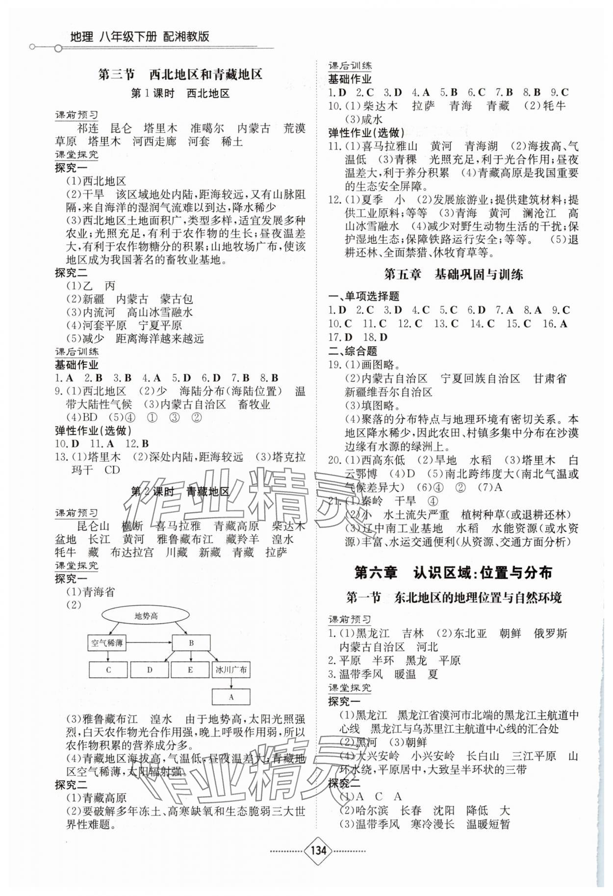 2025年同步練習冊湖南教育出版社八年級地理下冊湘教版 第2頁