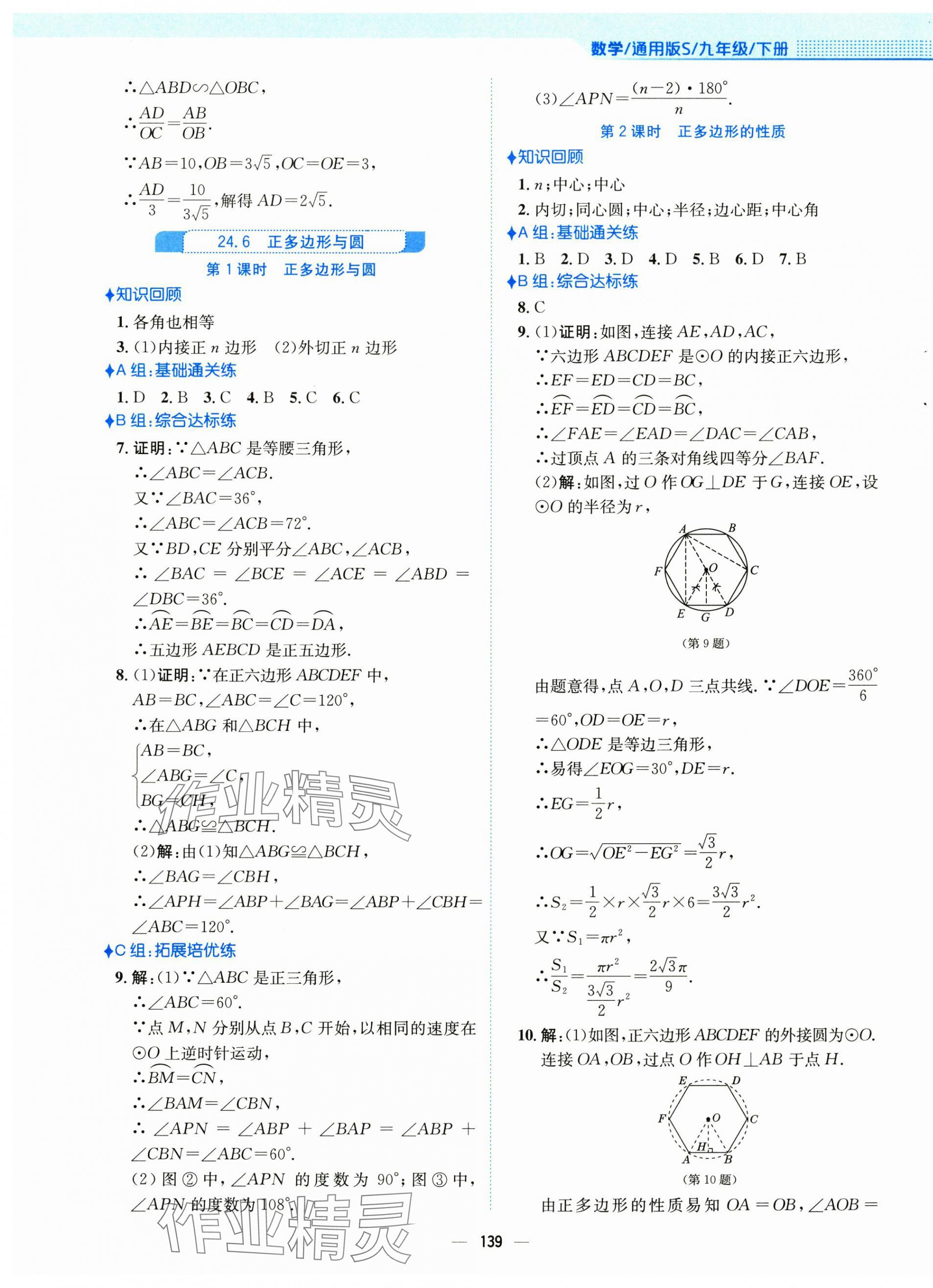 2025年新编基础训练九年级数学下册沪科版 参考答案第19页