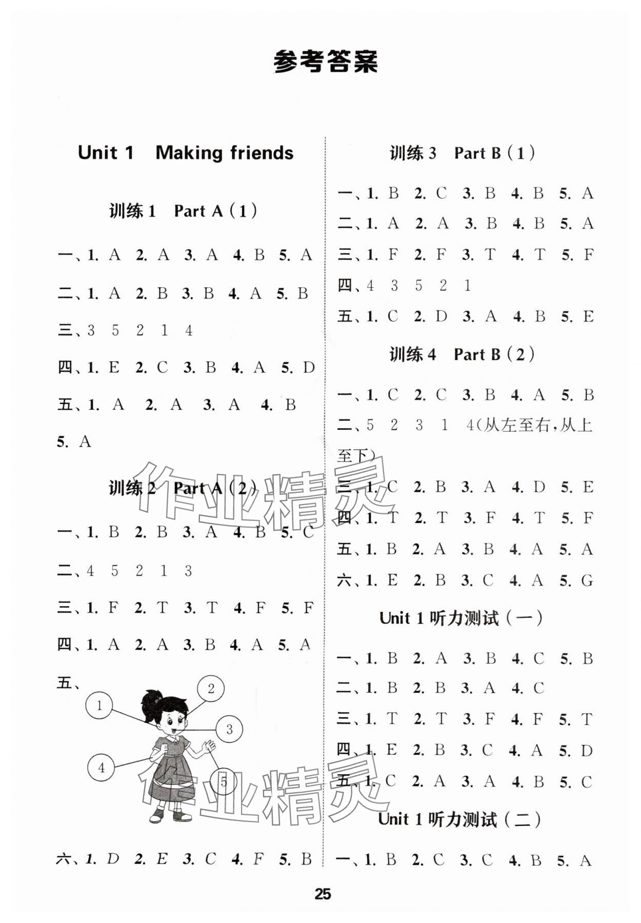 2025年通城學典小學英語聽力能手三年級上冊人教PEP版 第1頁