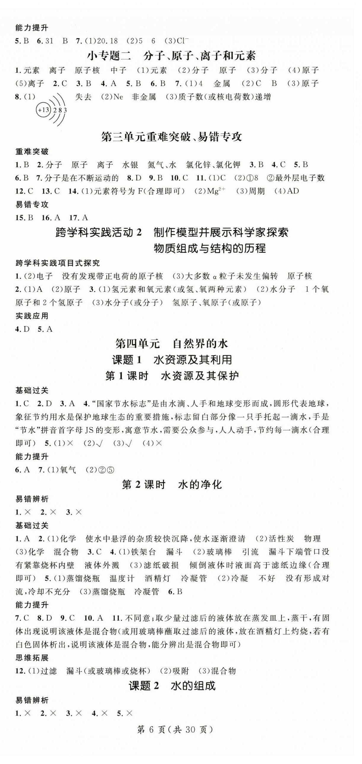 2025年名師測(cè)控九年級(jí)化學(xué)全一冊(cè)人教版云南專版 第6頁(yè)