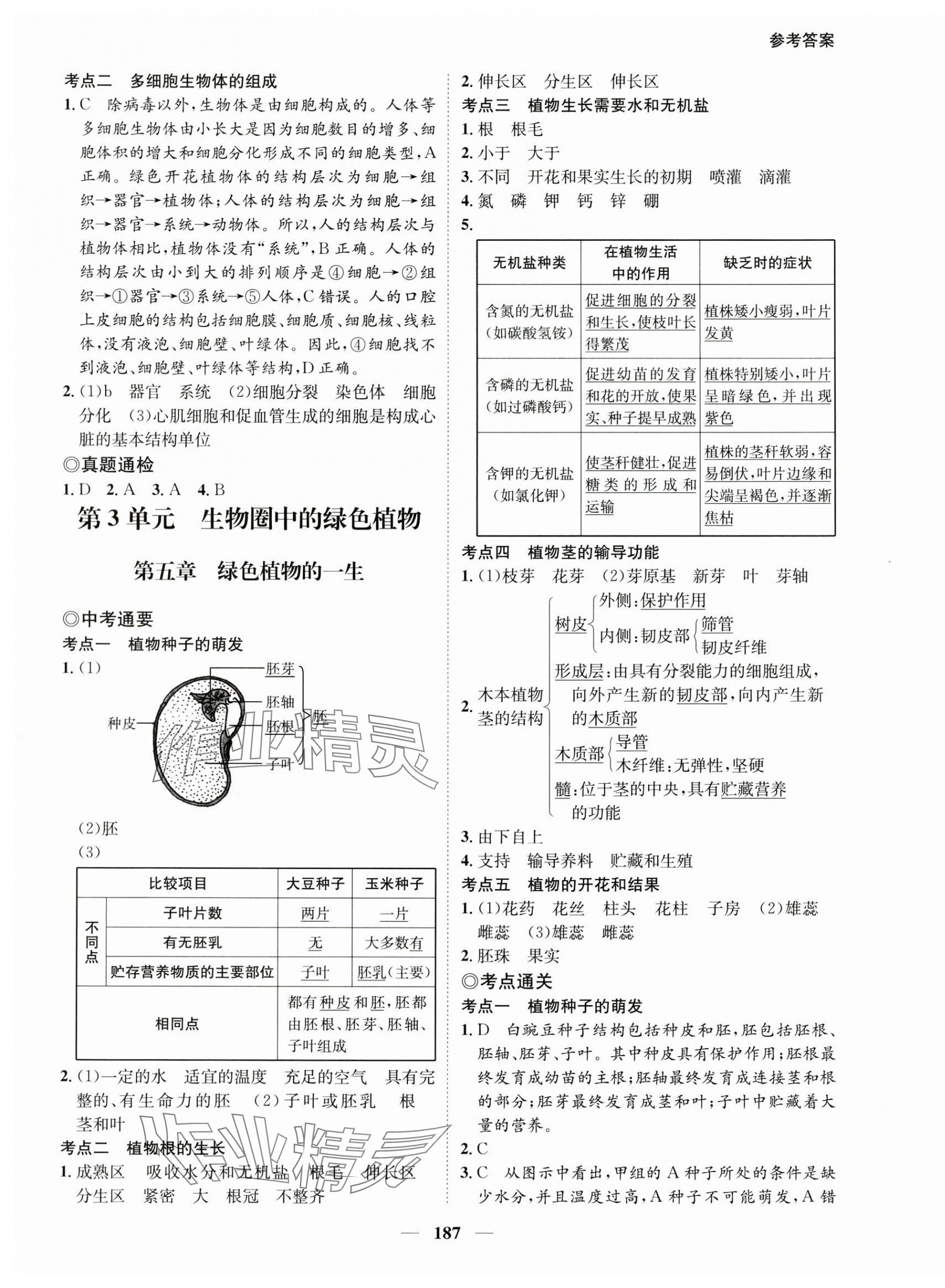 2025年中考通生物中考甘肅專版 第3頁