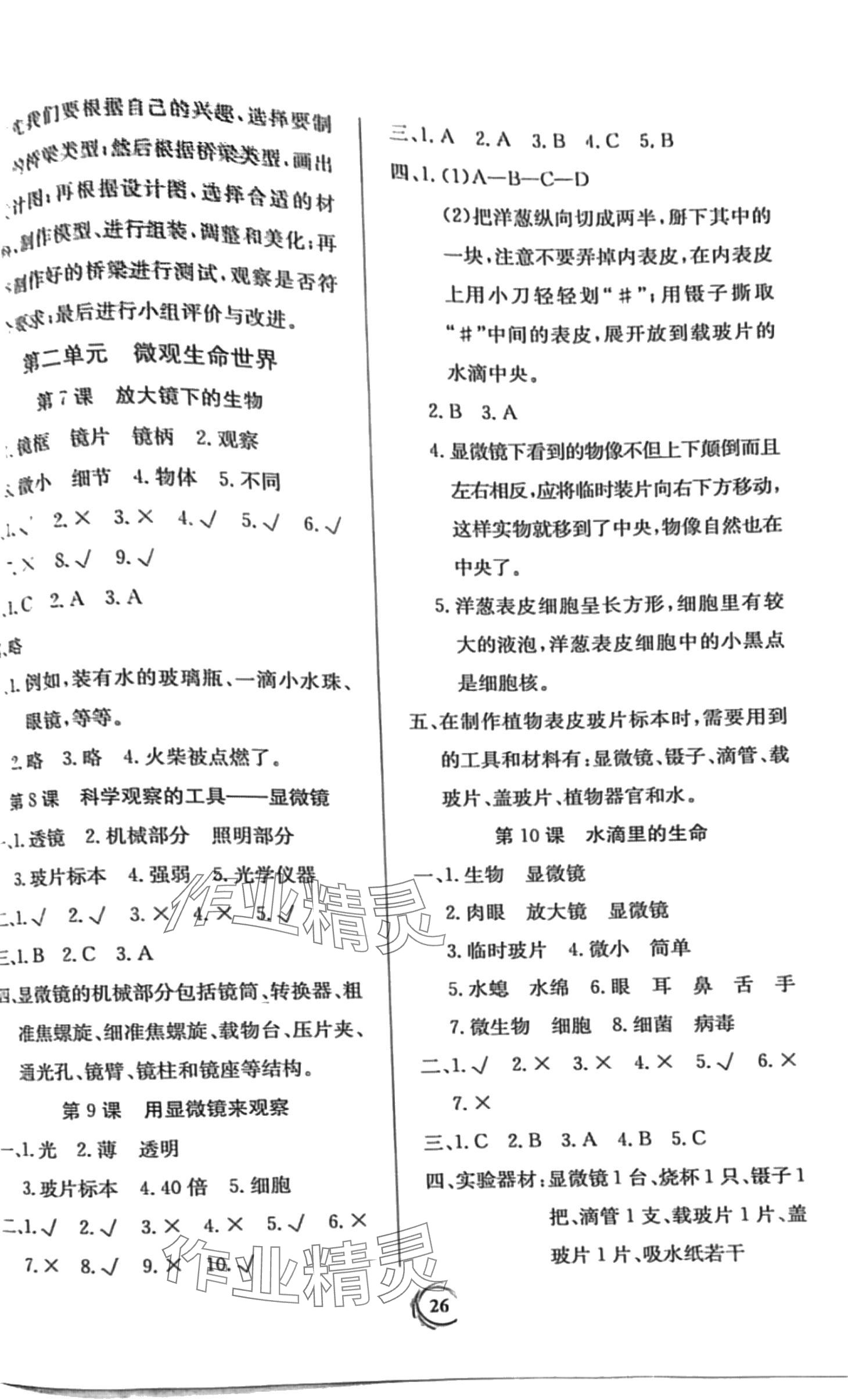 2024年家庭作業(yè)五年級(jí)科學(xué)下冊(cè)粵教版 第3頁(yè)