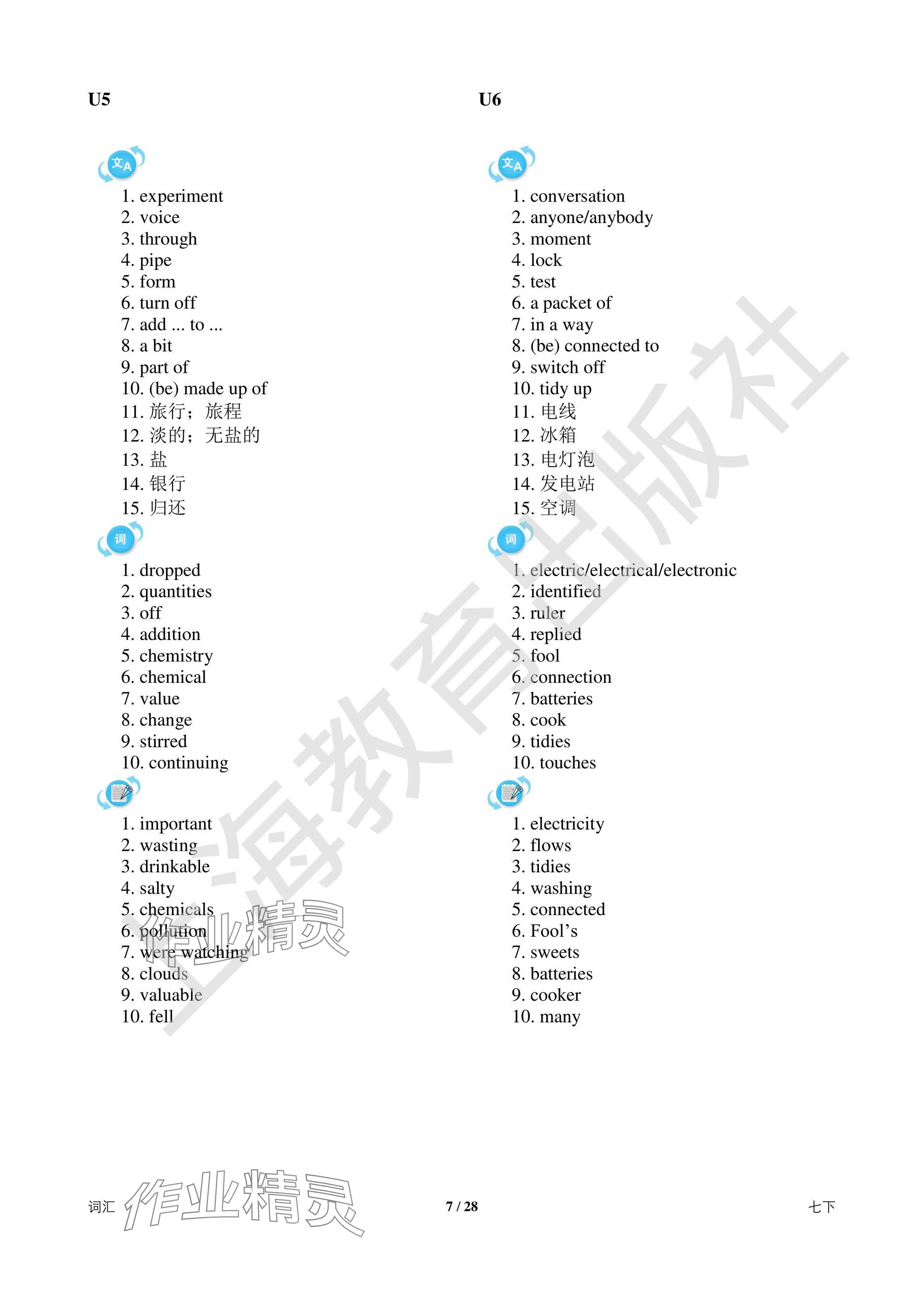 2025年中考英語總復(fù)習(xí)決勝100天深圳專版 參考答案第7頁