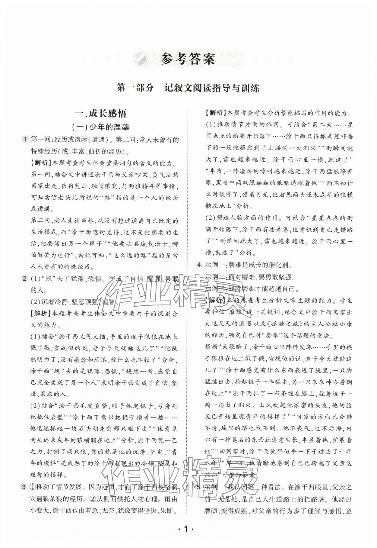 2025年進(jìn)階閱讀九年級(jí)語(yǔ)文人教版 第1頁(yè)