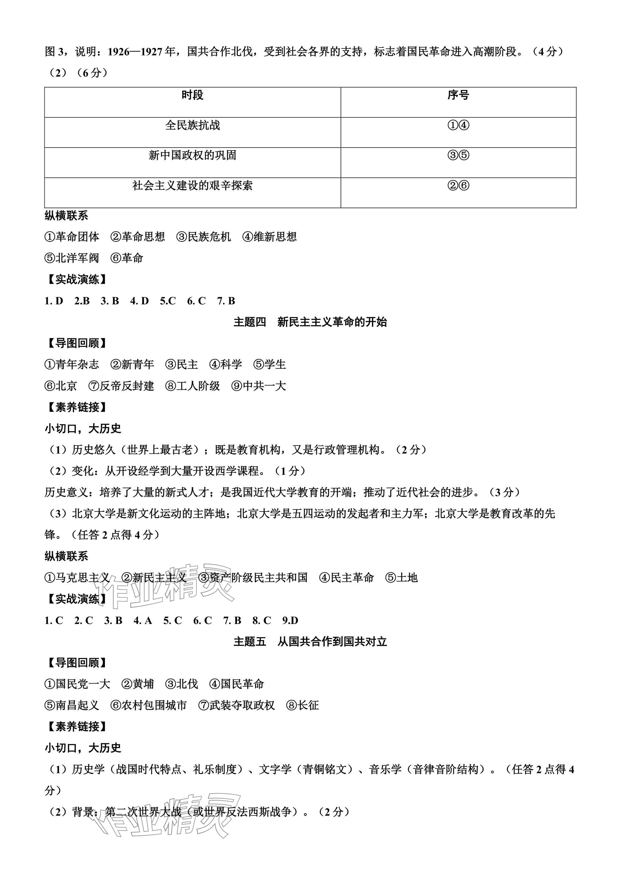 2026年凯旋中考历史&nbsp;参考答案第6页