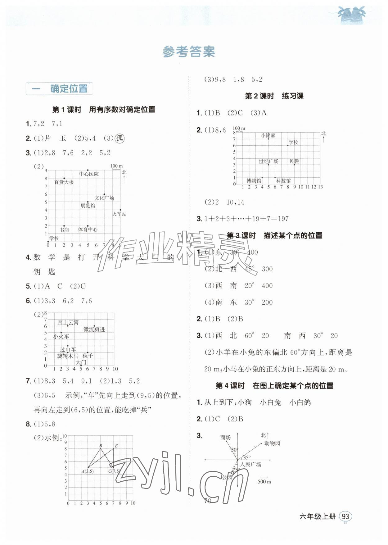 2026年学习指要六年级数学上册人教版&nbsp;第1页