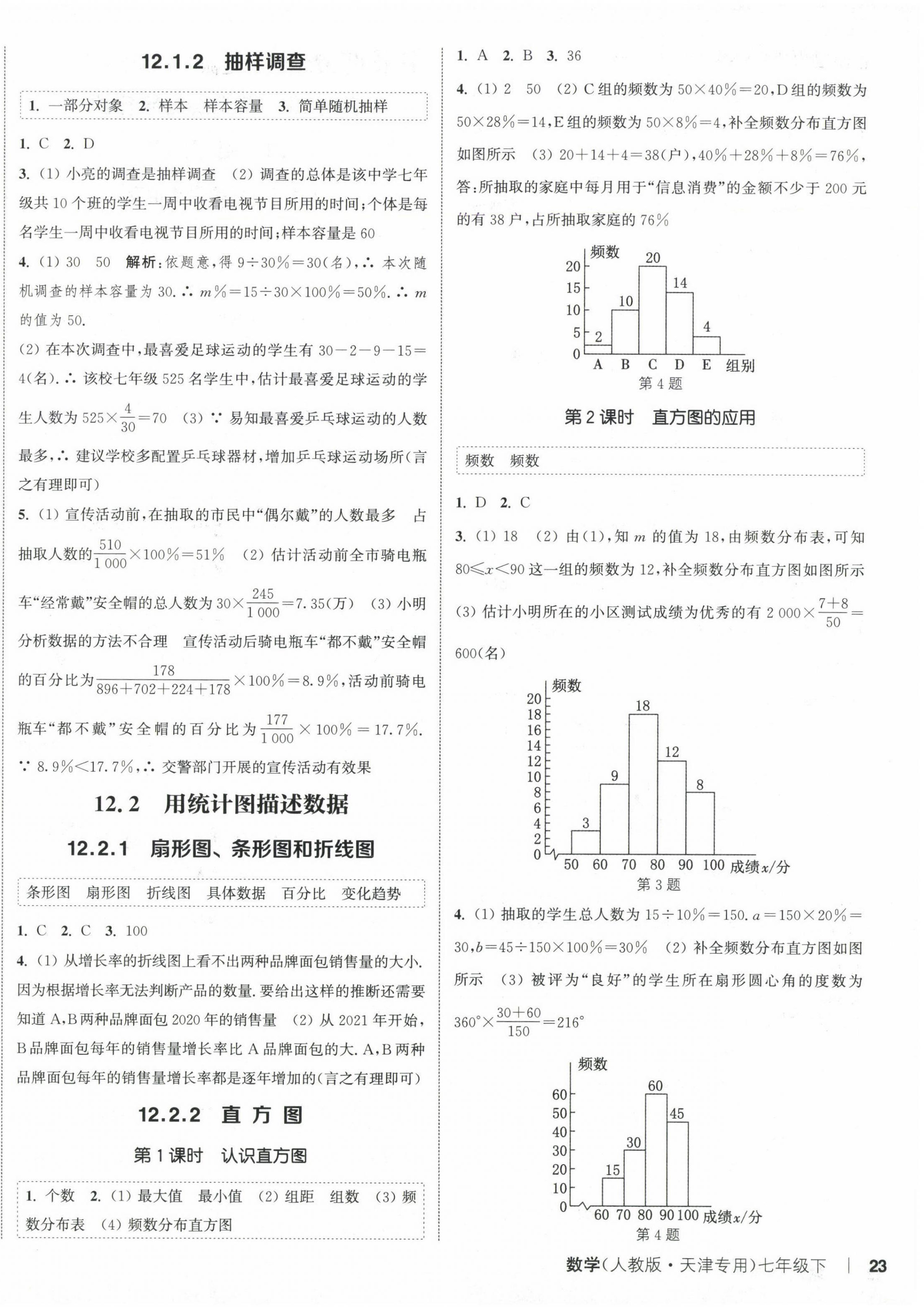 2025年通城學典課時作業本七年級數學下冊人教版天津專版 第6頁