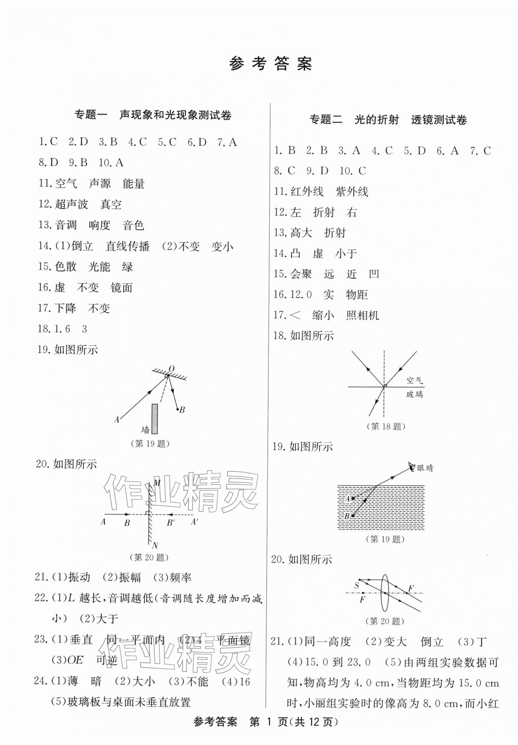 2026年中考復習指南中考專題強化訓練卷物理&nbsp;第1頁