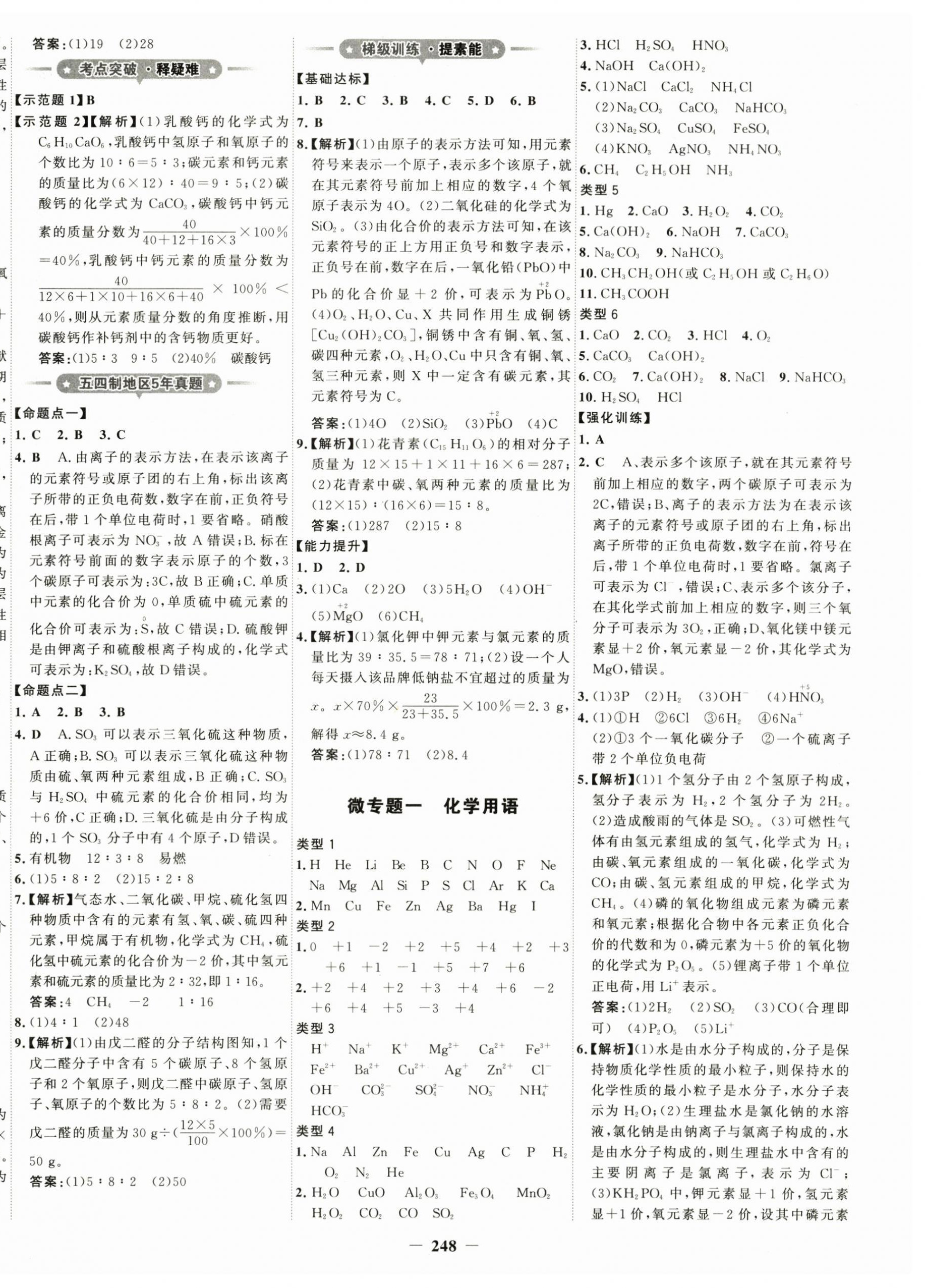 2024年金榜新中考化學(xué)魯教版五四制 第4頁