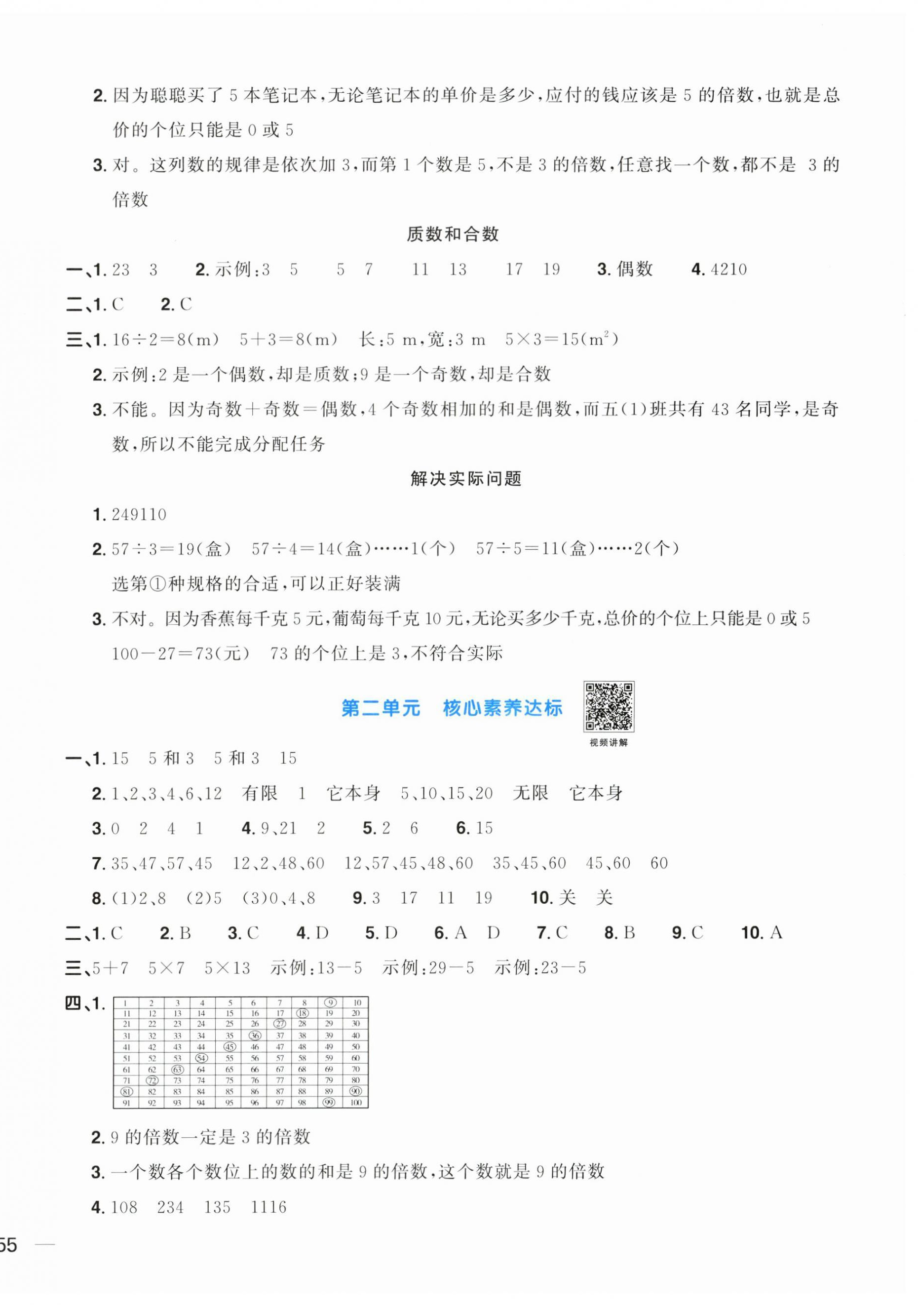 2024年陽光同學(xué)一線名師全優(yōu)好卷五年級數(shù)學(xué)下冊人教版 第2頁