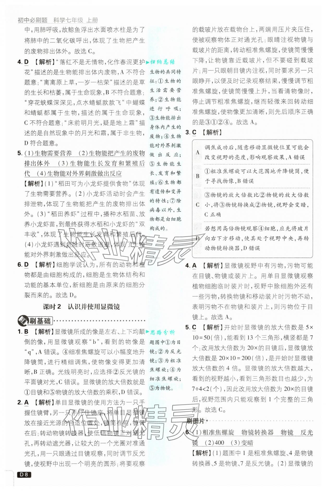 2025年初中必刷題七年級科學(xué)上冊浙教版浙江專版 第8頁
