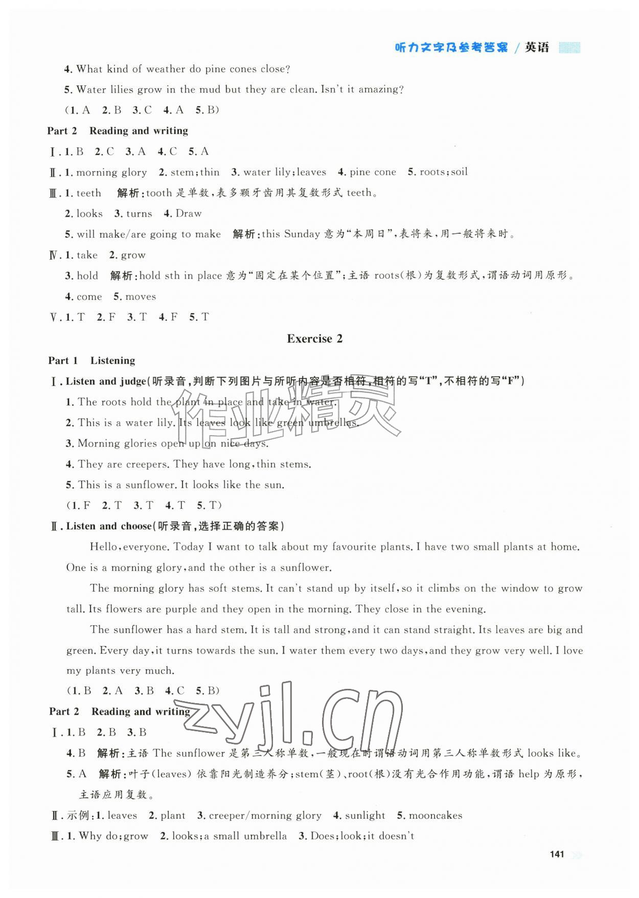 2026年上海作业五年级英语上册沪教版五四制&nbsp;第11页