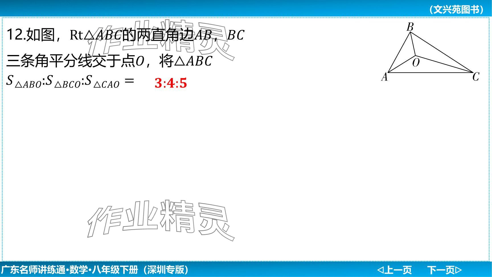 2024年廣東名師講練通八年級數(shù)學下冊北師大版深圳專版提升版 參考答案第20頁