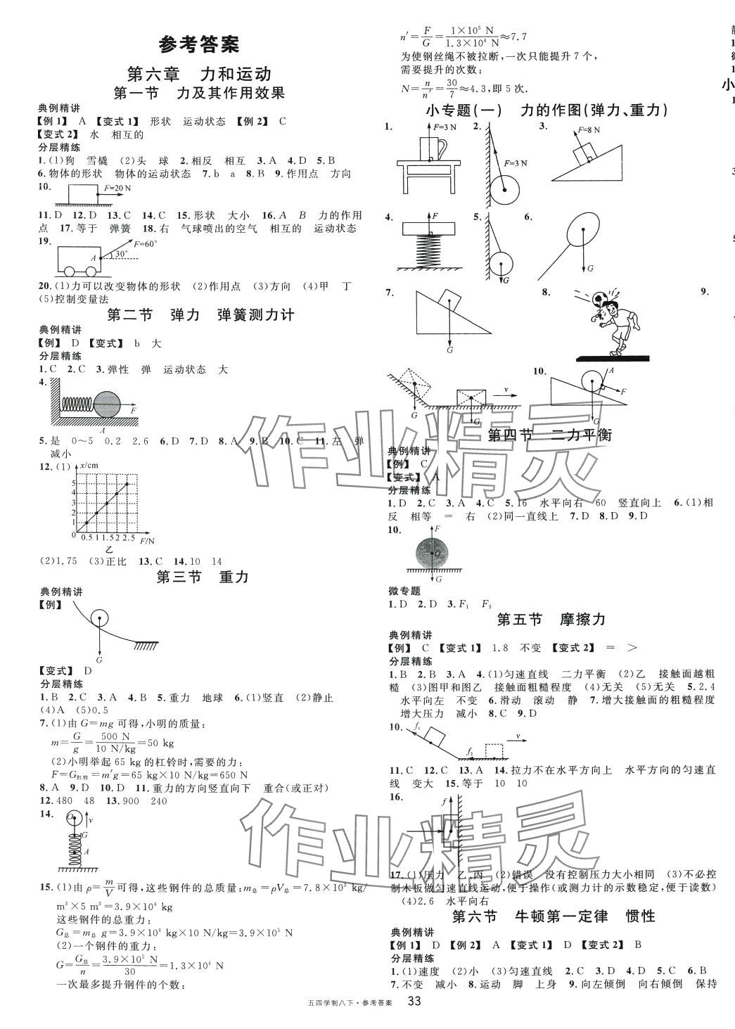 2024年名校課堂八年級(jí)物理下冊(cè)魯教版山東專(zhuān)版五四制 第1頁(yè)