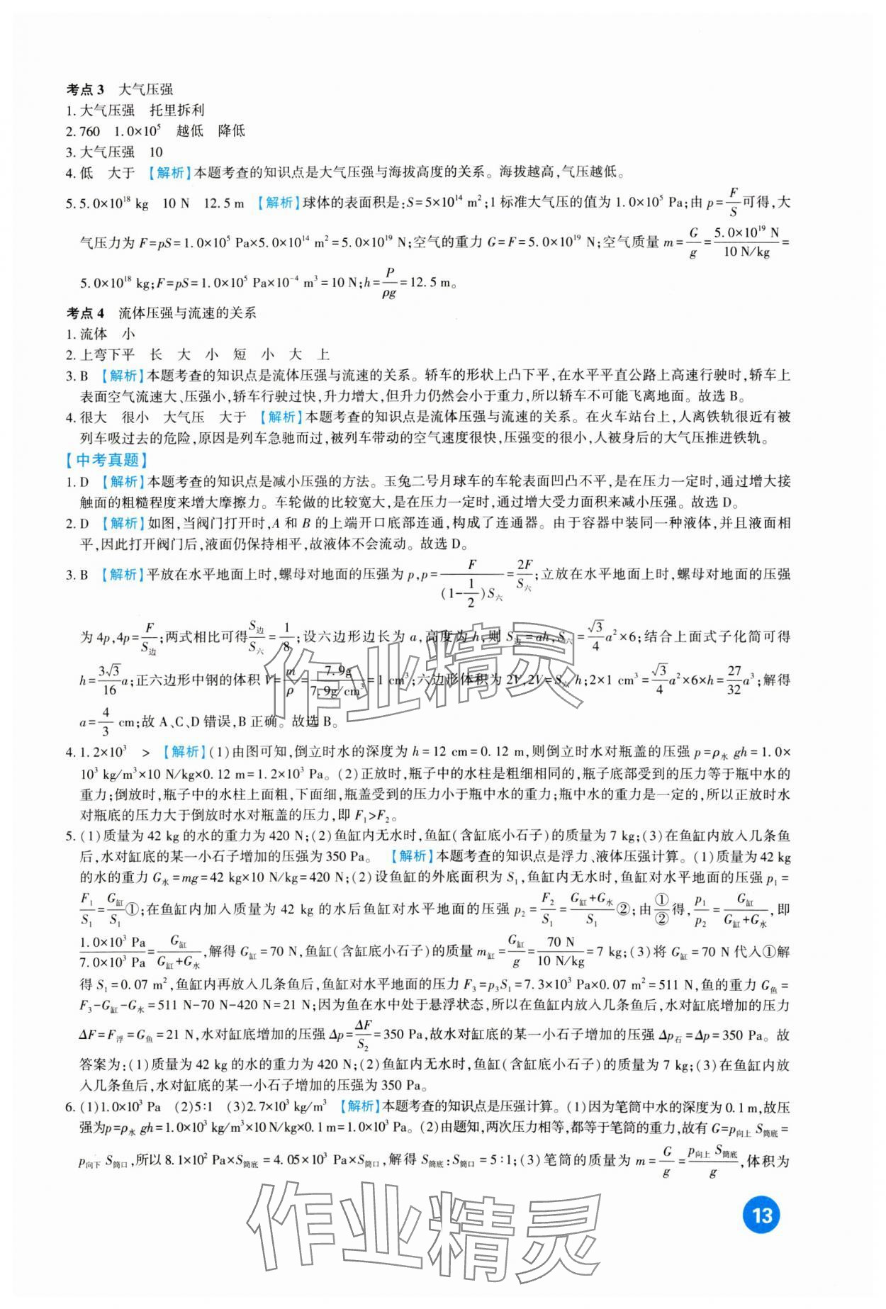 2024年中考總復(fù)習(xí)新疆文化出版社物理 第13頁