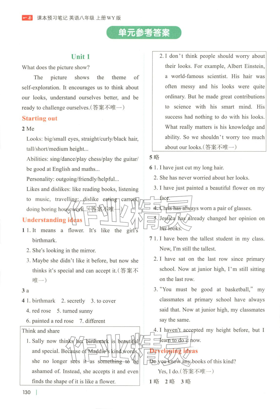 2025年课本预习笔记八年级英语上册外研版 第1页