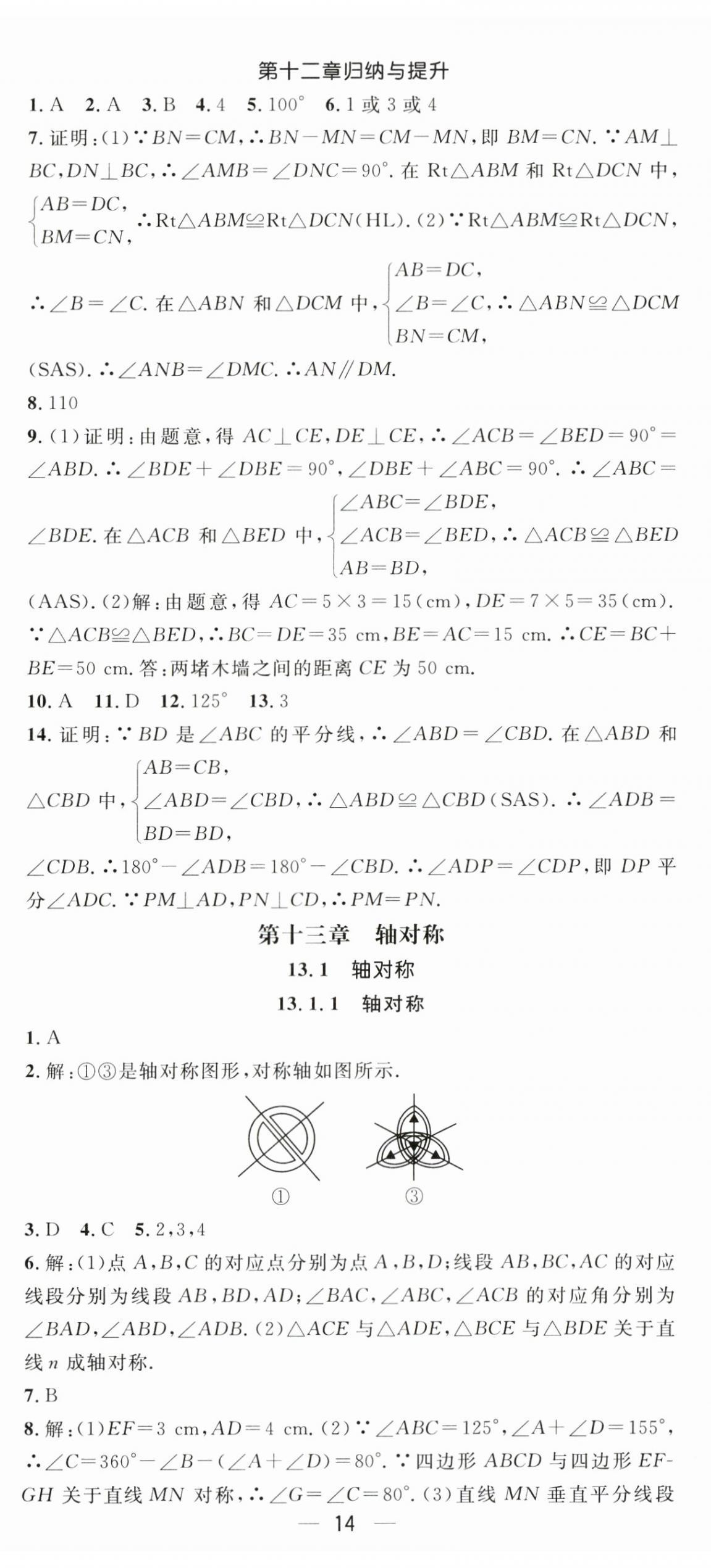 2024年精英新课堂八年级数学上册人教版 第14页