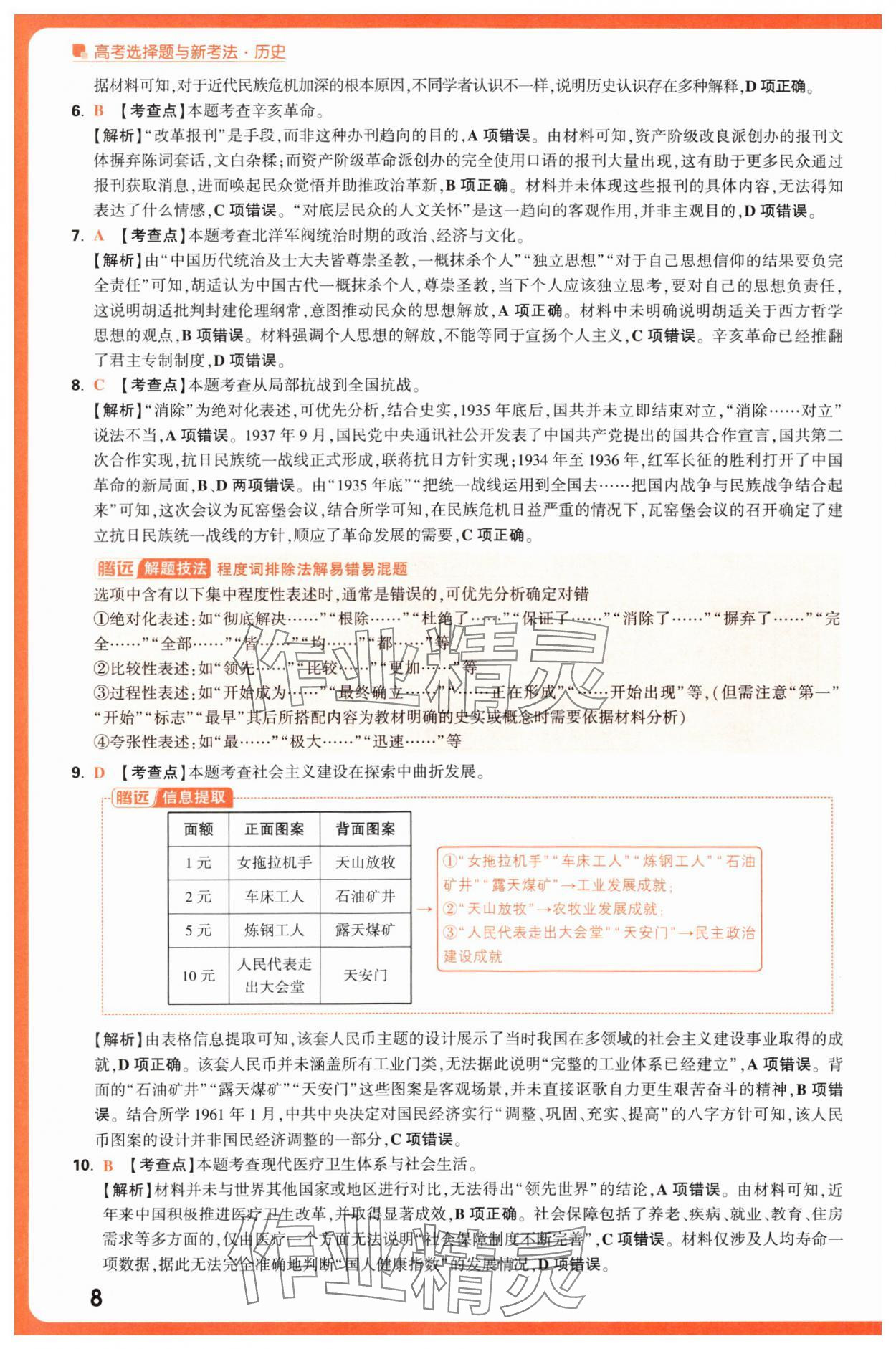 2025年腾远高考选择题历史 第8页