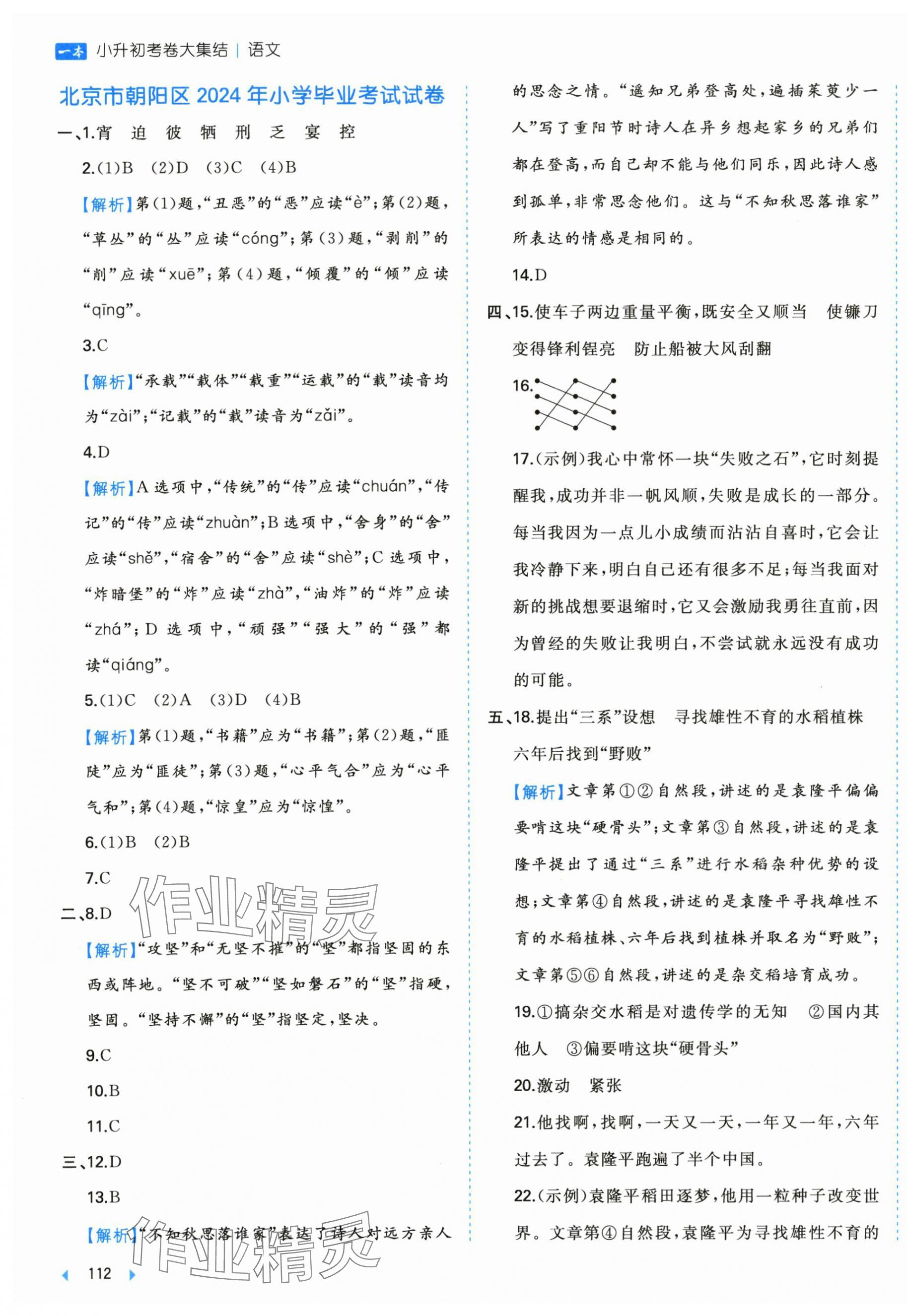 2025年一本小升初考卷大集结六年级语文人教版 第3页