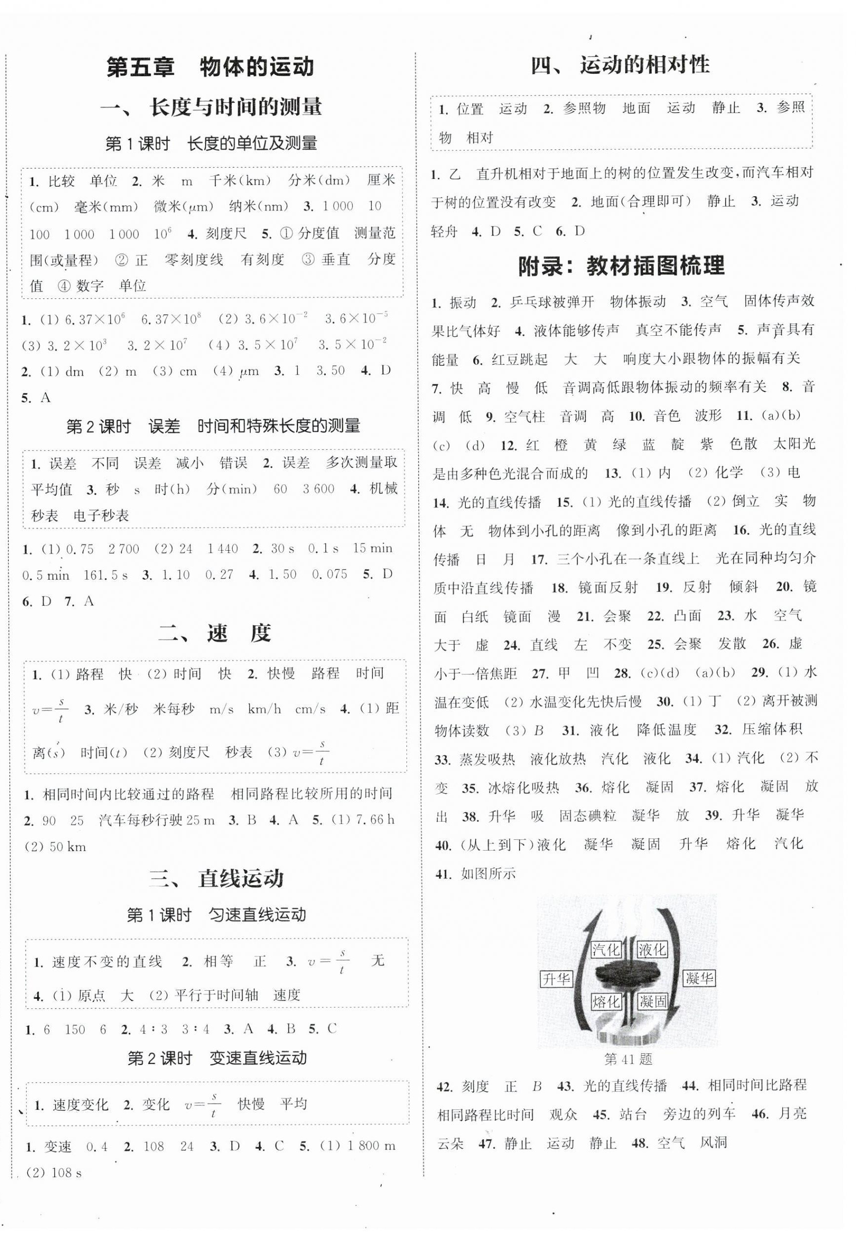 2025年通城學典課時作業本八年級物理上冊蘇科版江蘇專版 第4頁